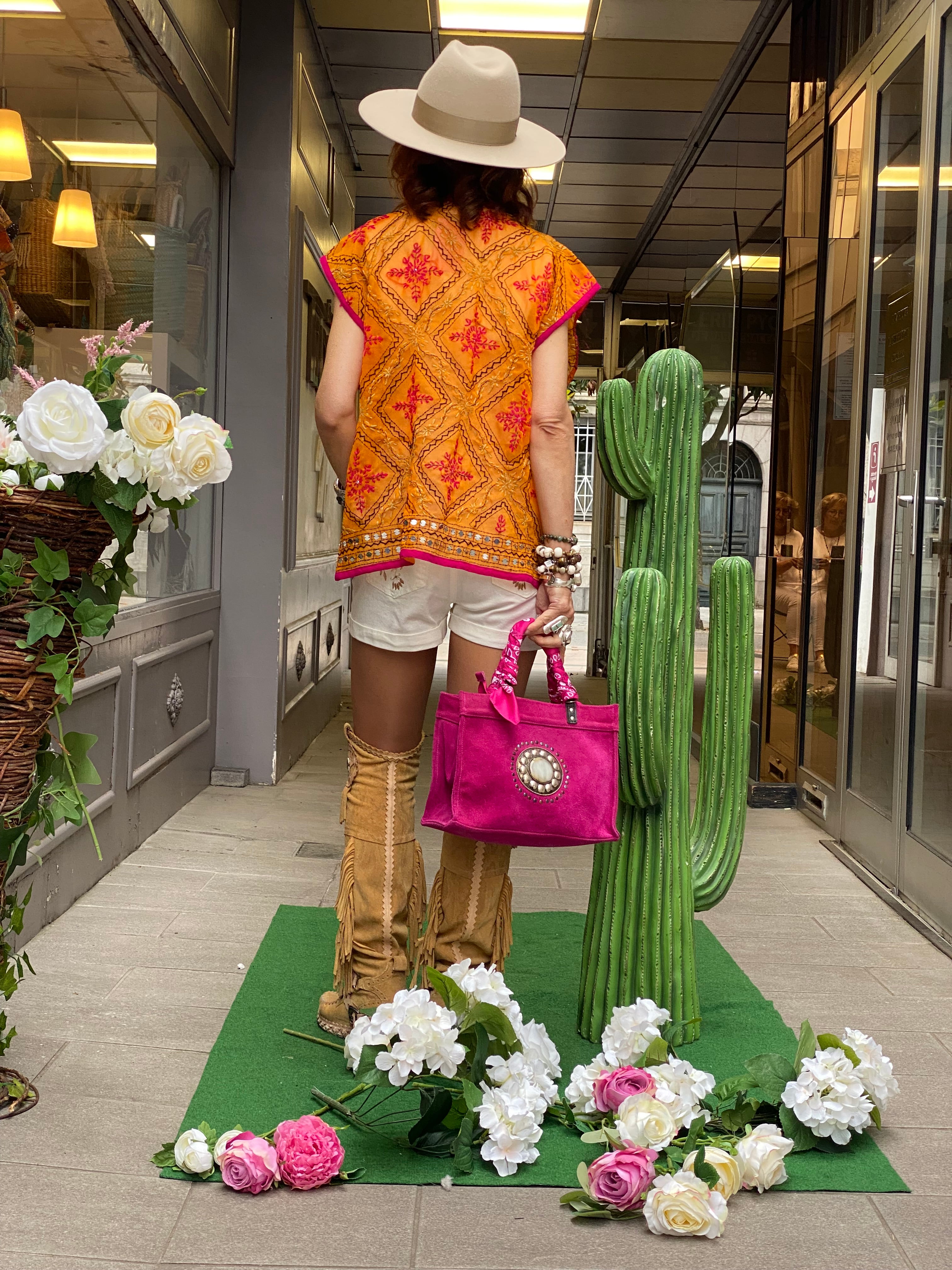Gilet brodé L’Ananas