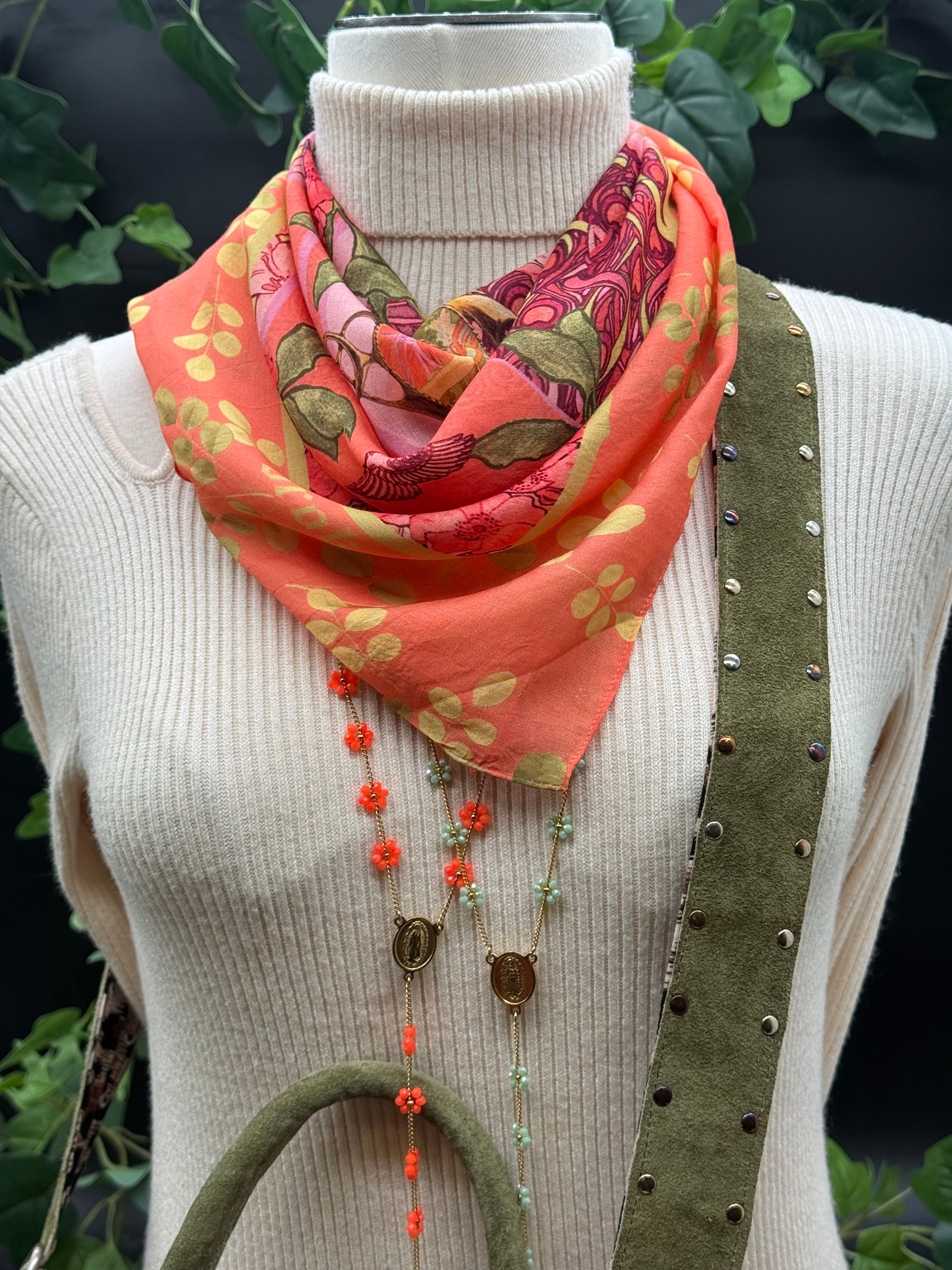 Carré Modal Eveil Corail Brokante