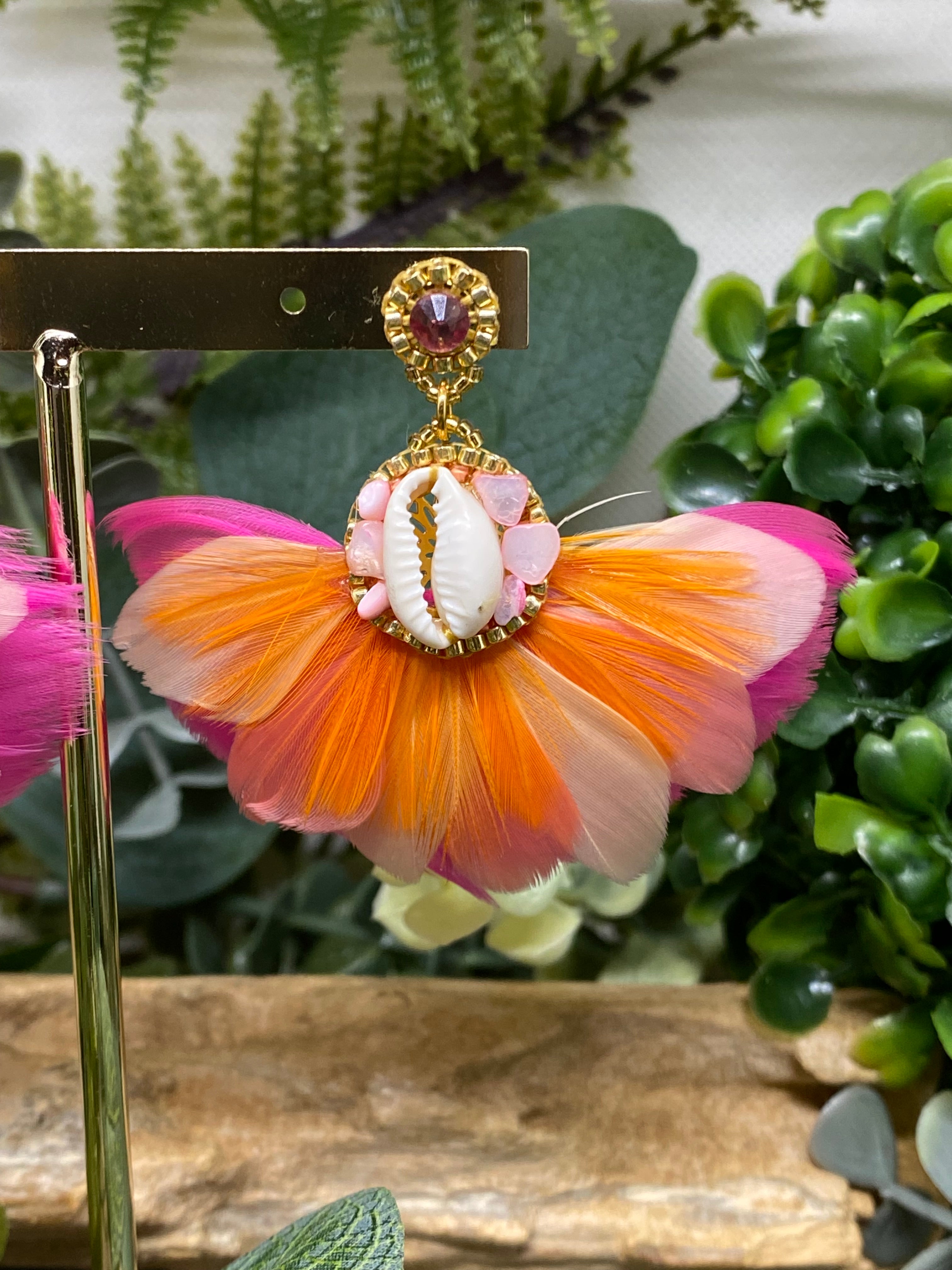 Boucles d’oreilles plumes Hypnochic