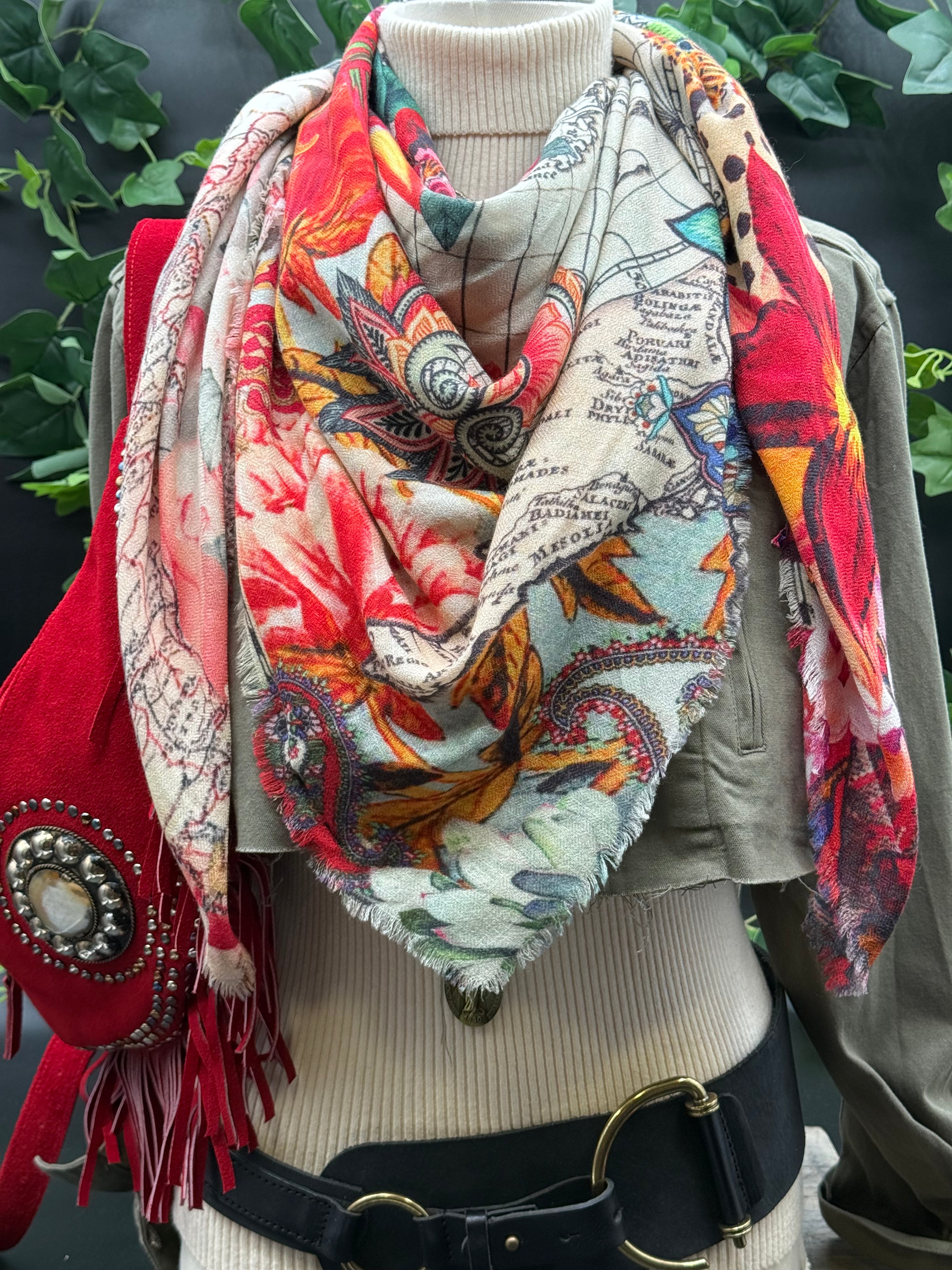 Grand Carré Cachemire Brokante