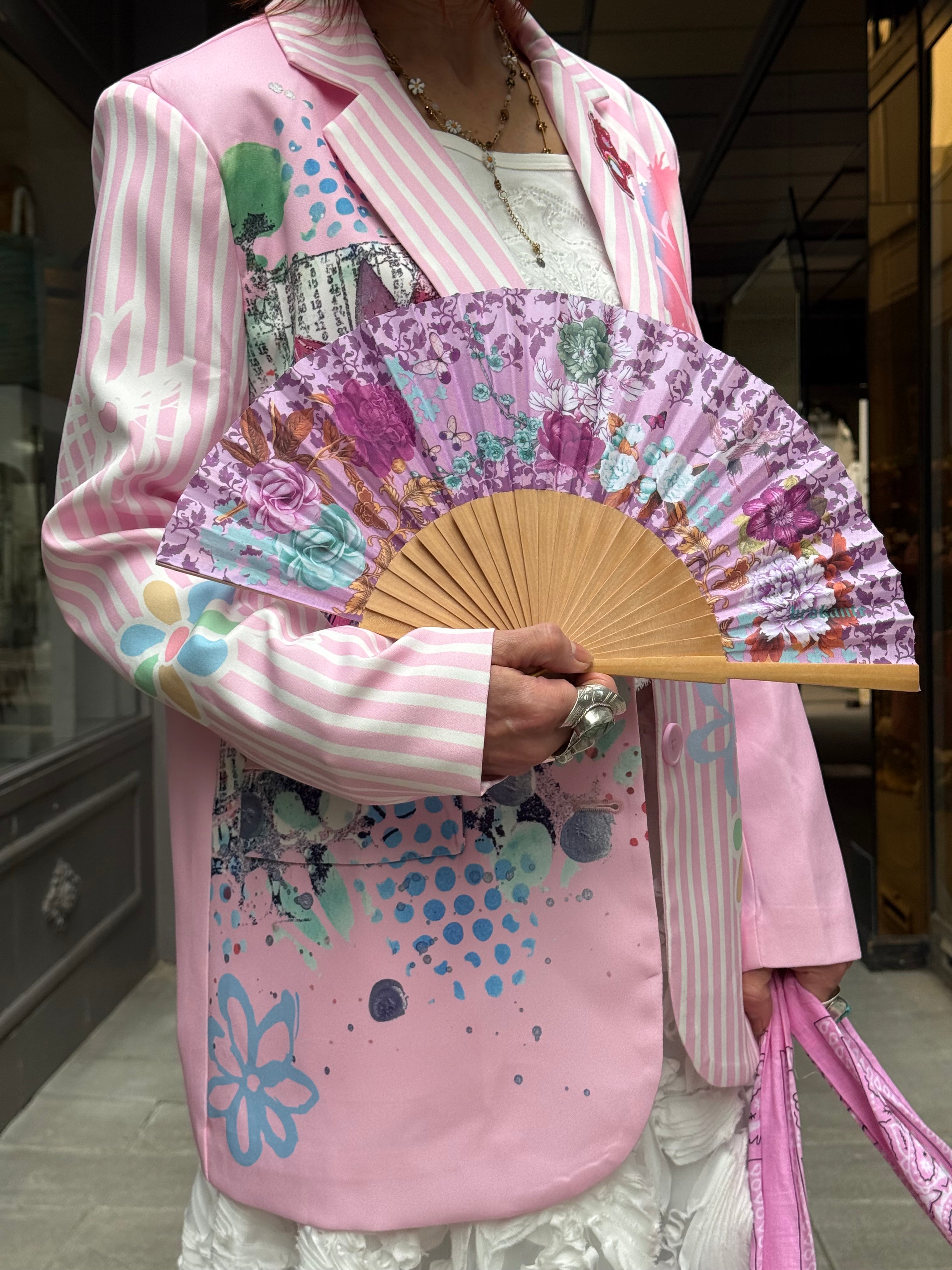 Éventail Fuji Améthyste Brokante