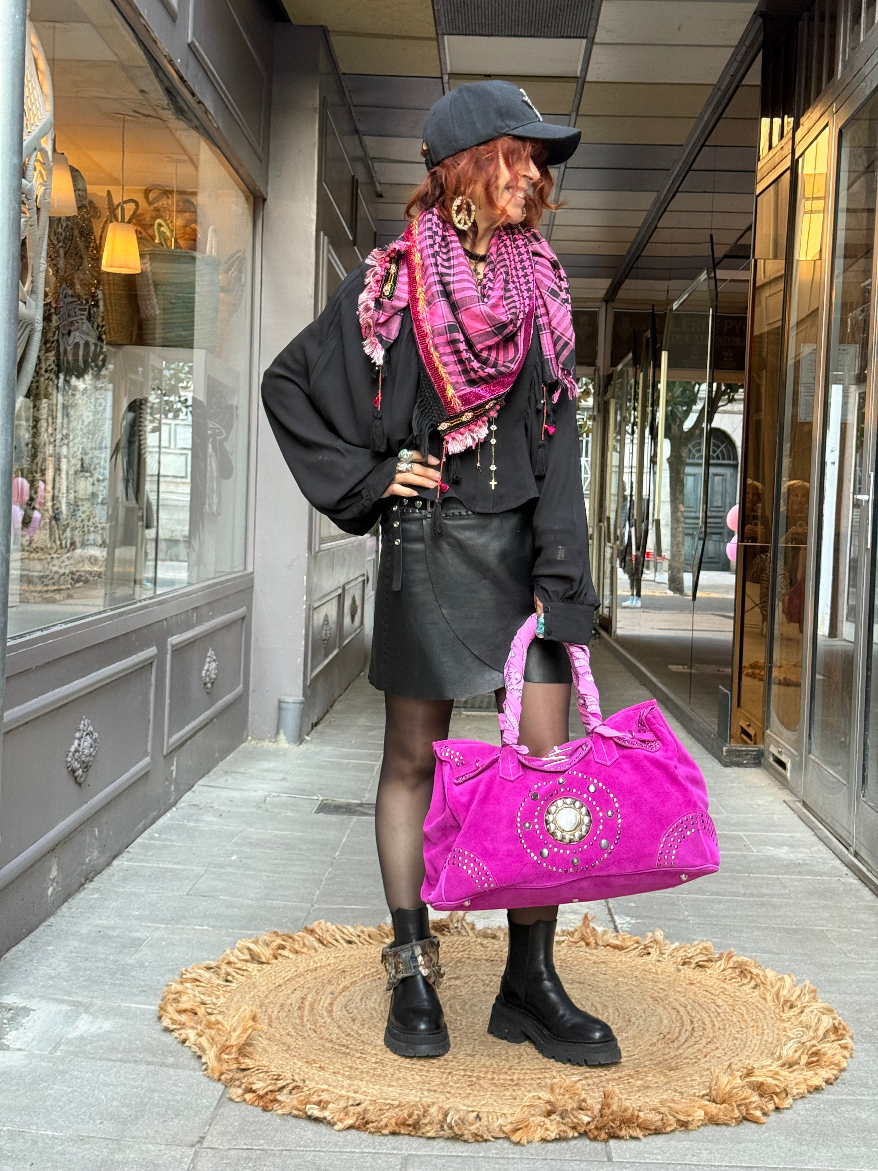 Jupe Cuir Pampaflower