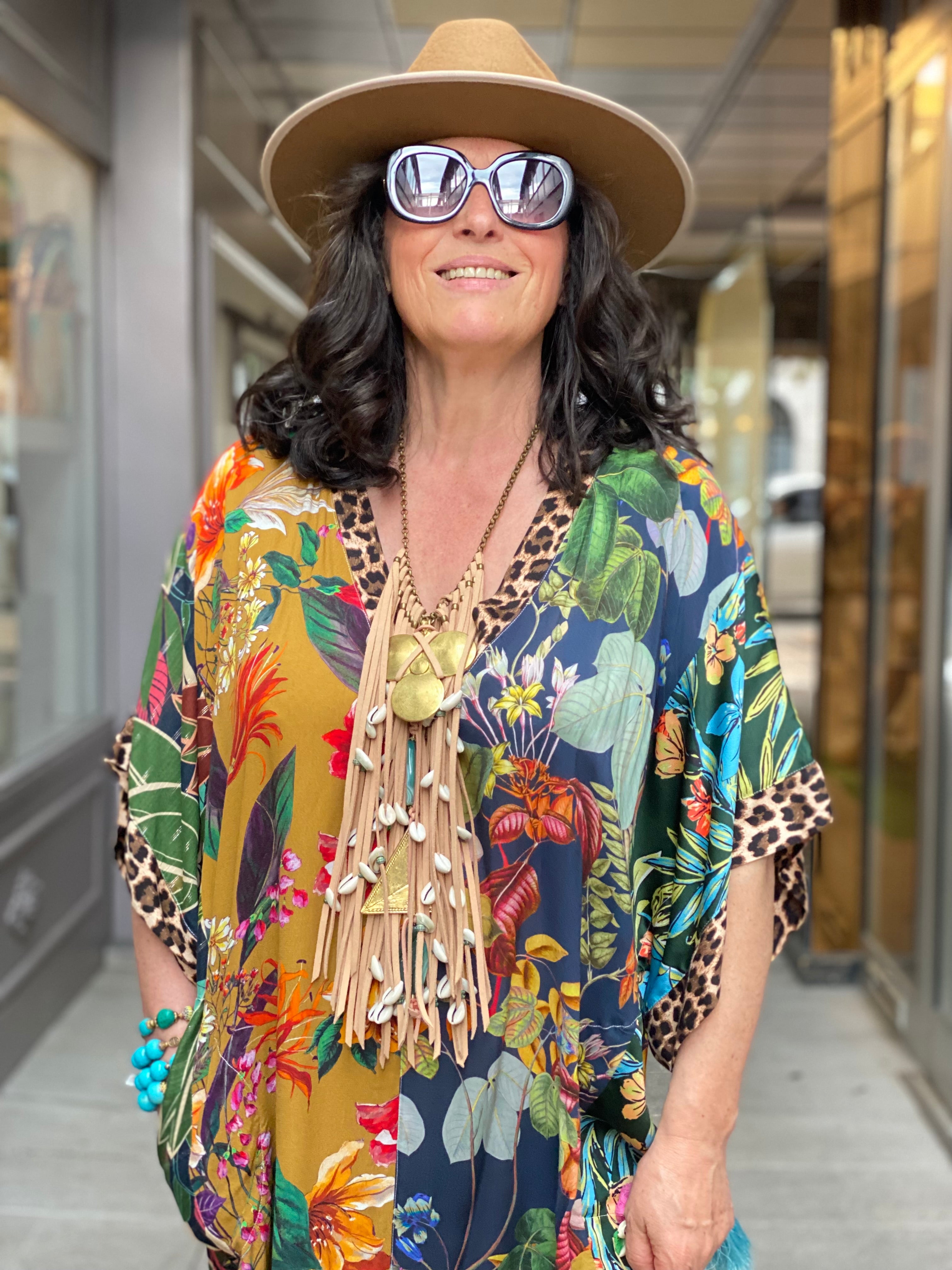 Kaftan court Fleur de Pirate