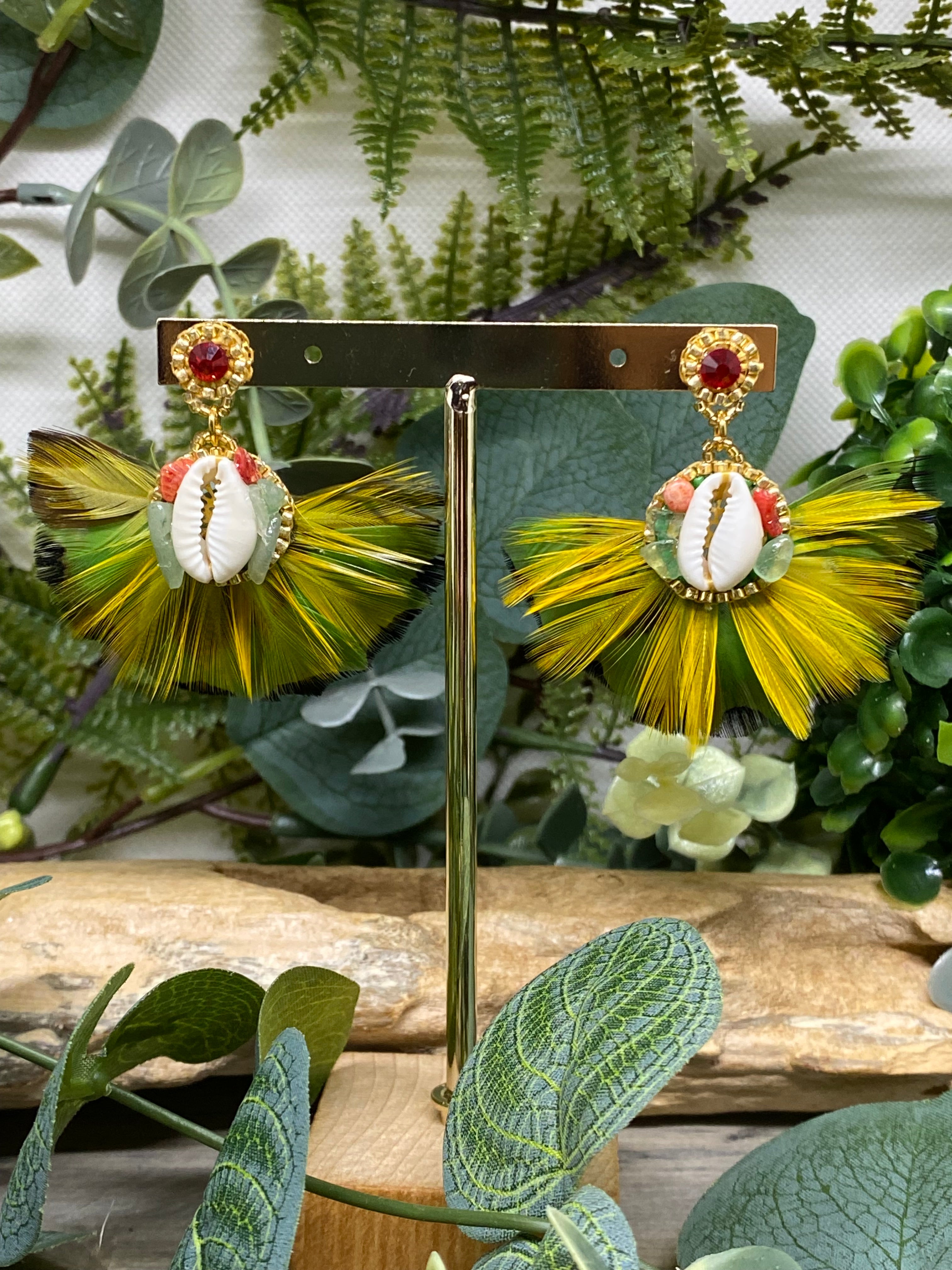 Boucles d’oreilles plumes Hypnochic