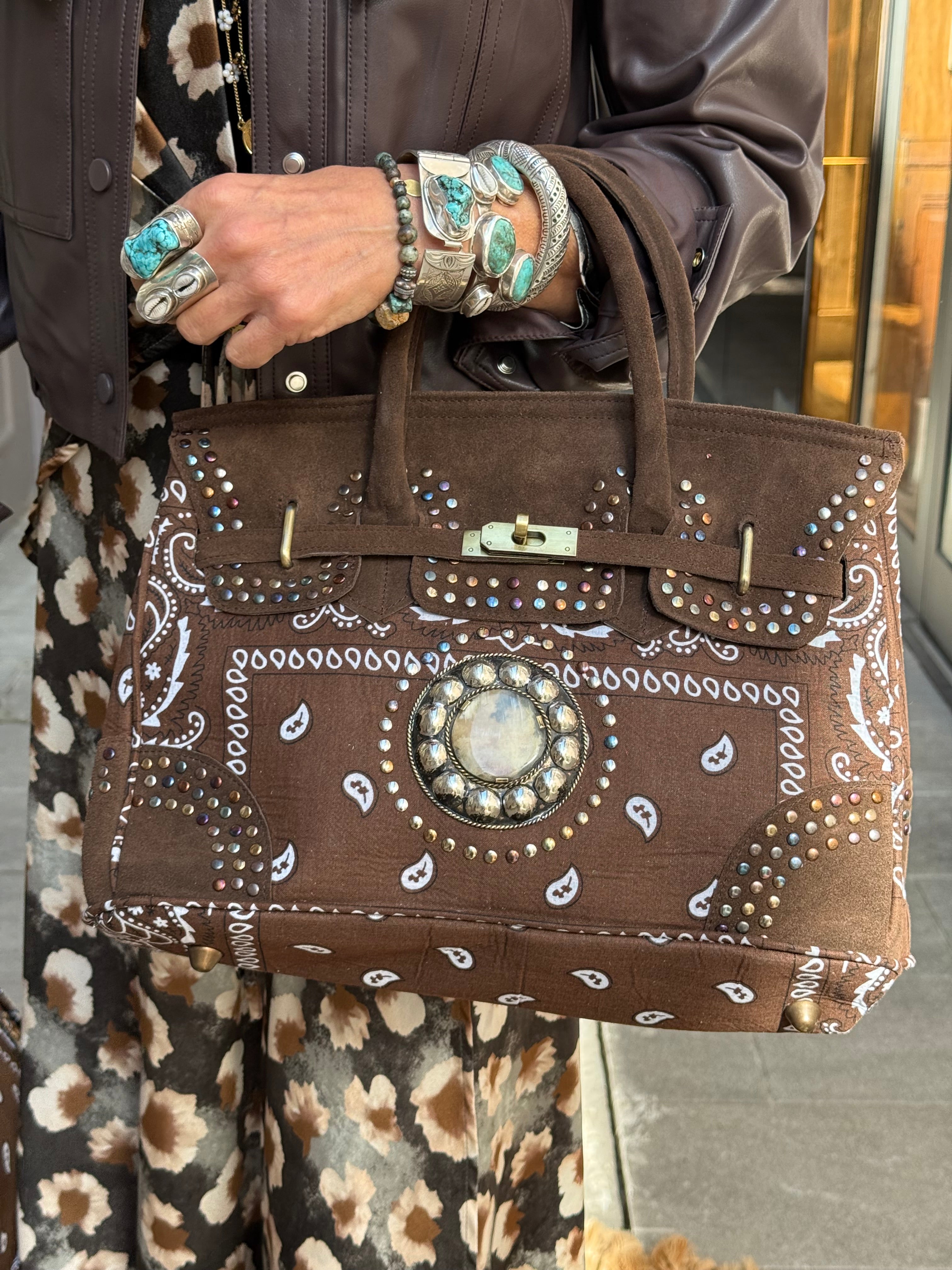 Mini Sac Kelly Bandana Flower Market