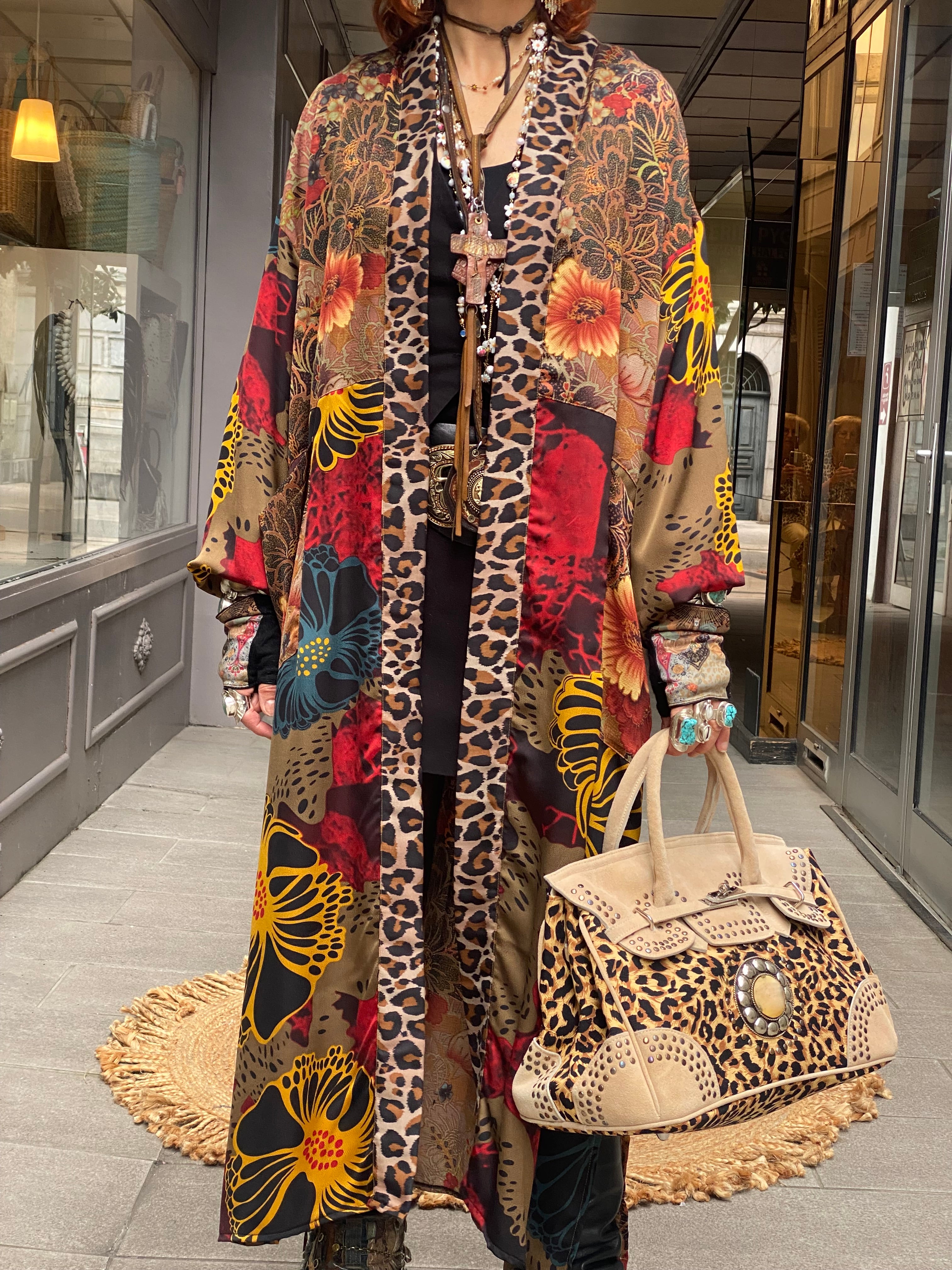 Kimono Long Fleur de Pirate