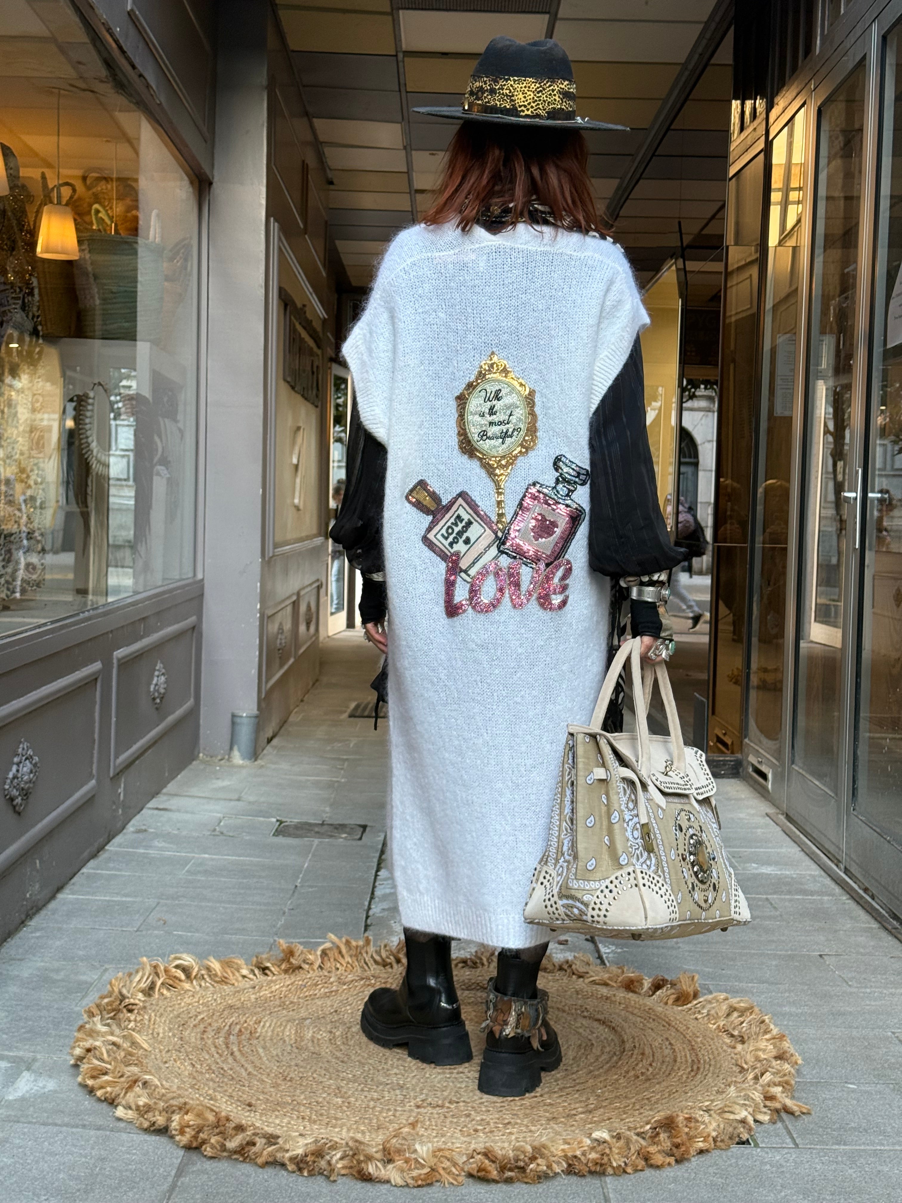 Gilet long sans manche Poupée de Soie