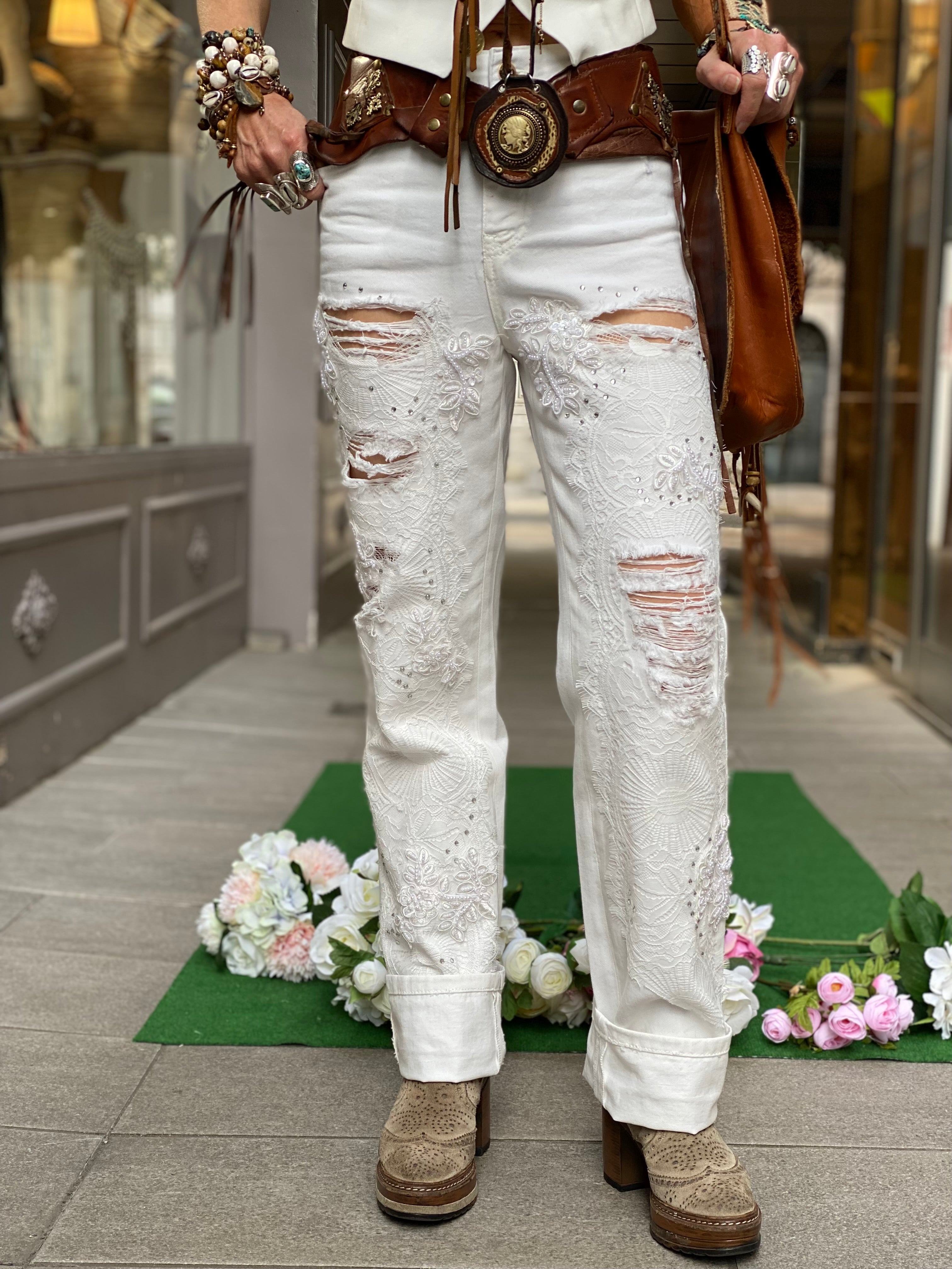 Jean Skinny Fit White Fracomina
