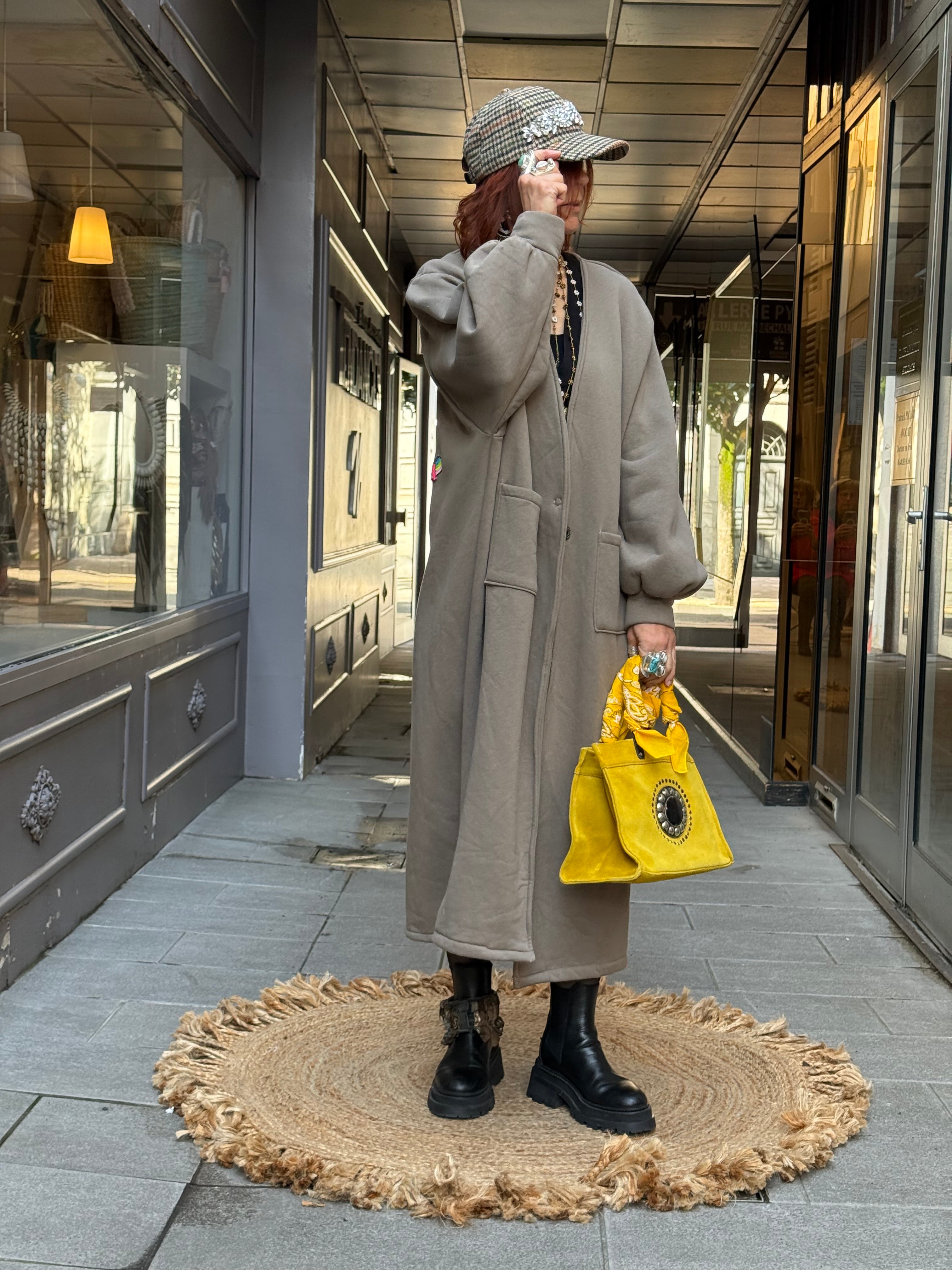 Gilet Long Moletton Poupée de Soie