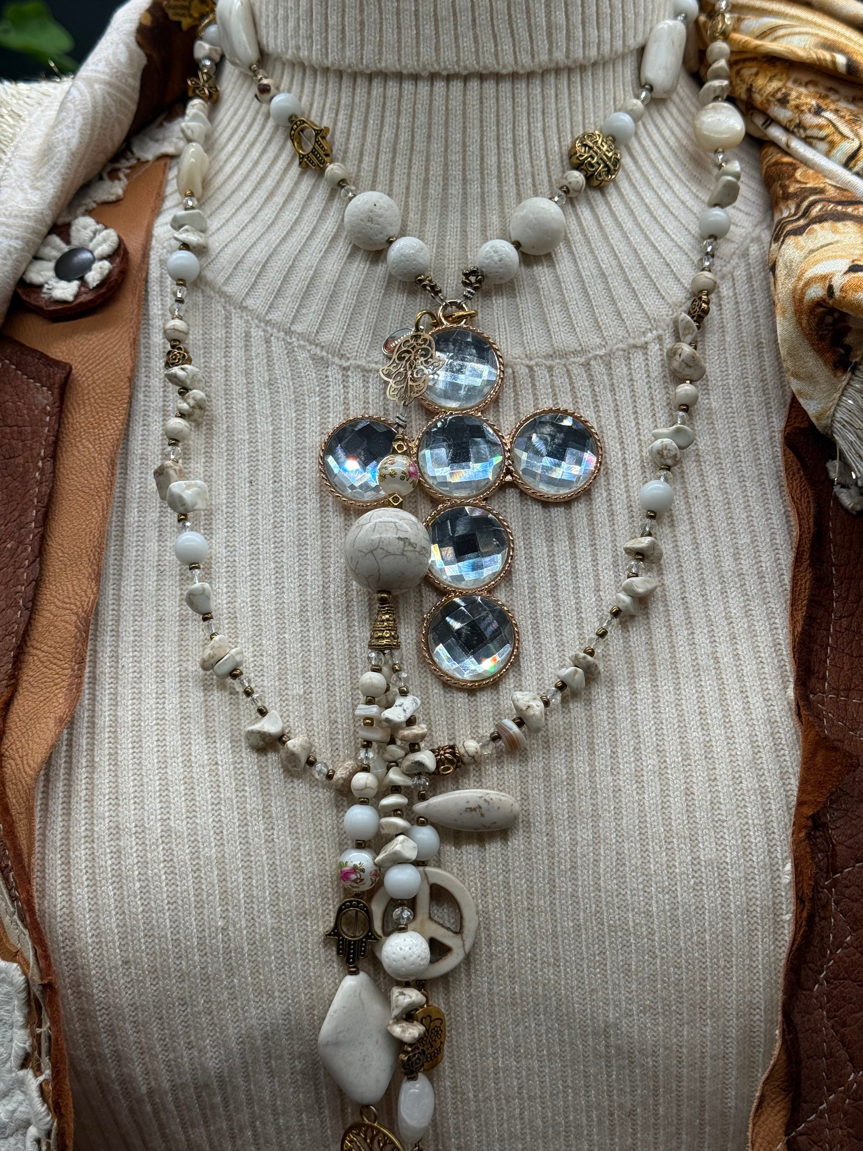 Sautoir Croix T’as vu la Vierge!?