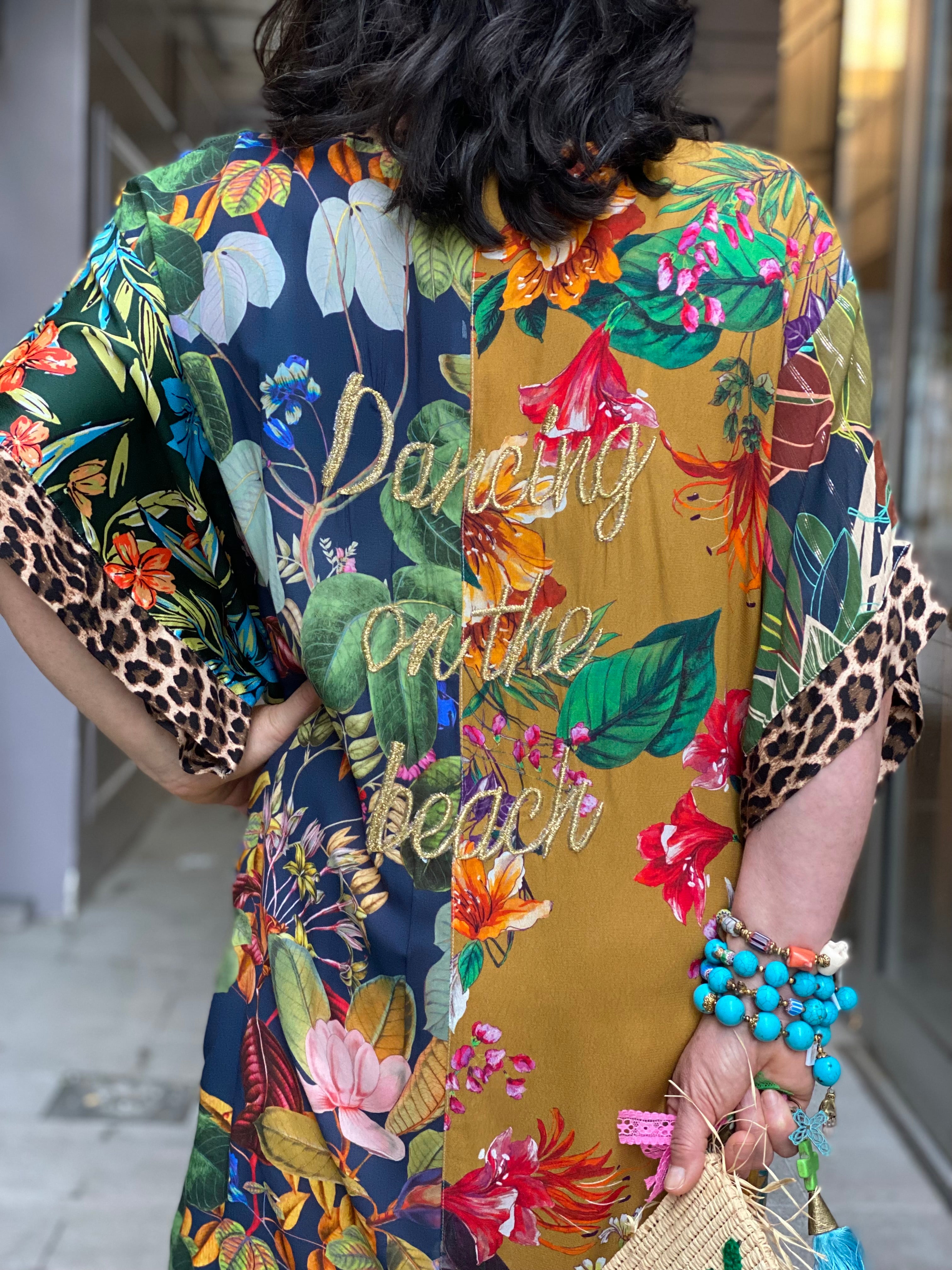 Kaftan court Fleur de Pirate
