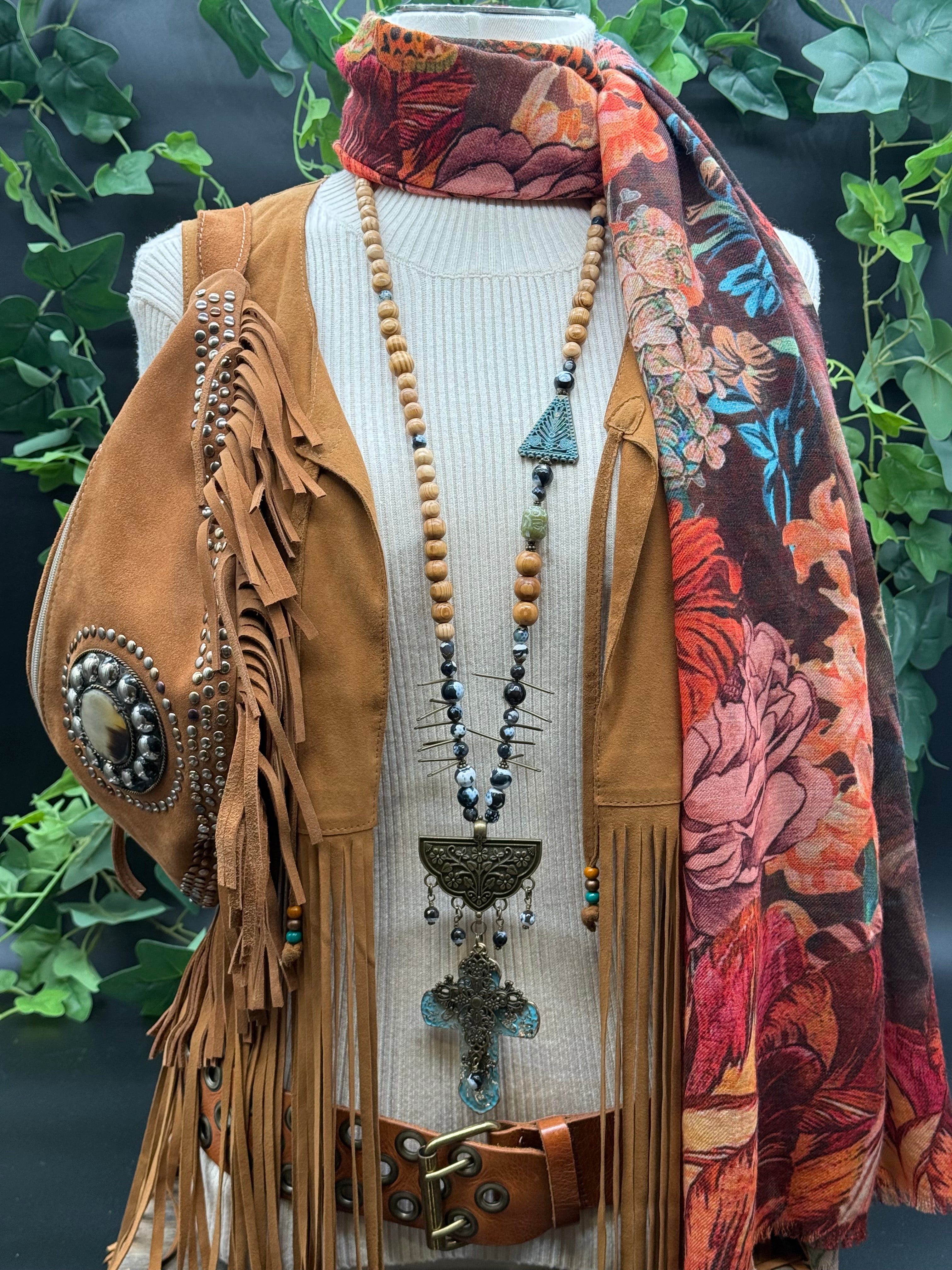 Sautoir Croix Sig de Tana