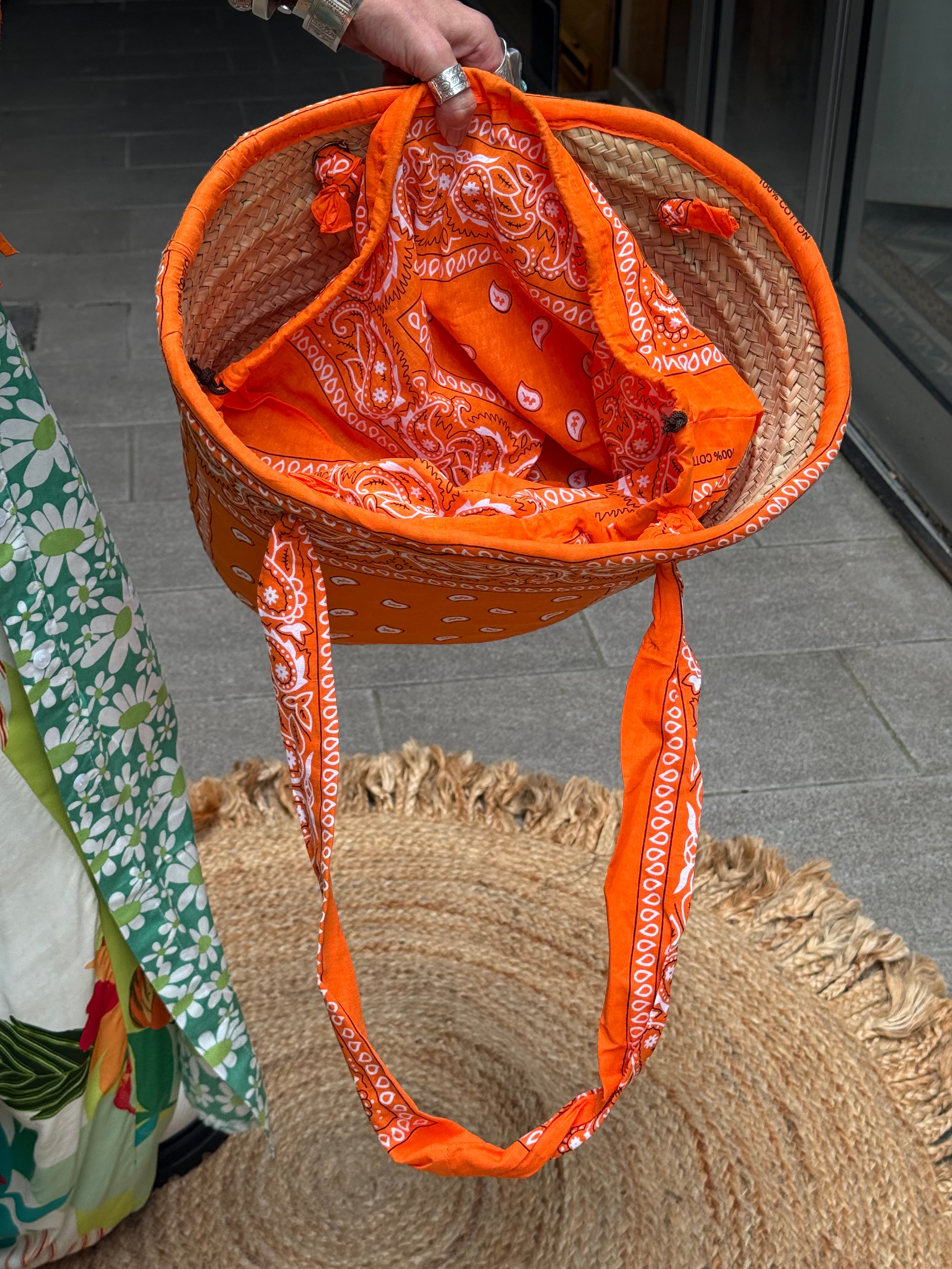 Panier Bandana Flower Market