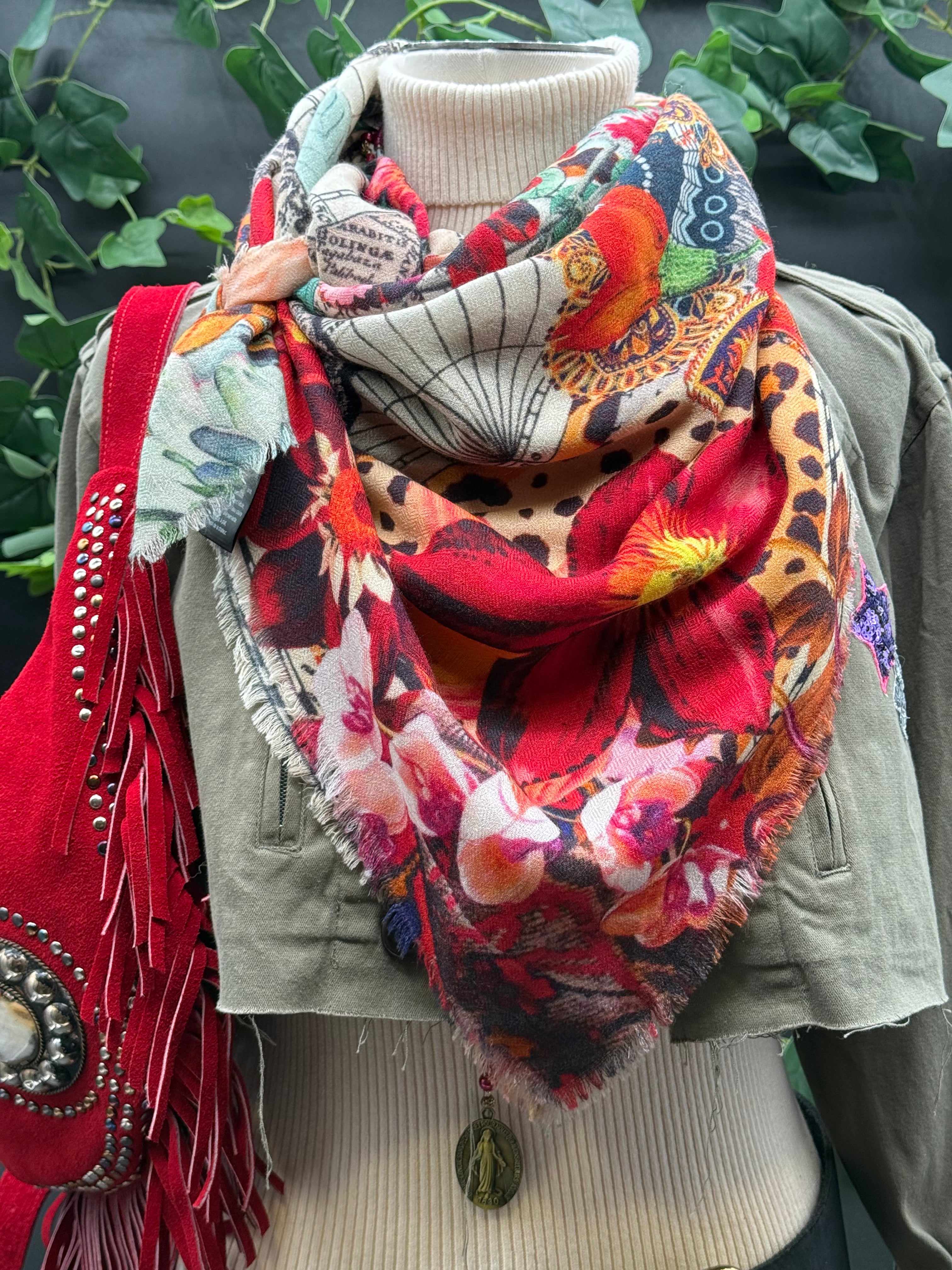 Grand Carré Cachemire Brokante