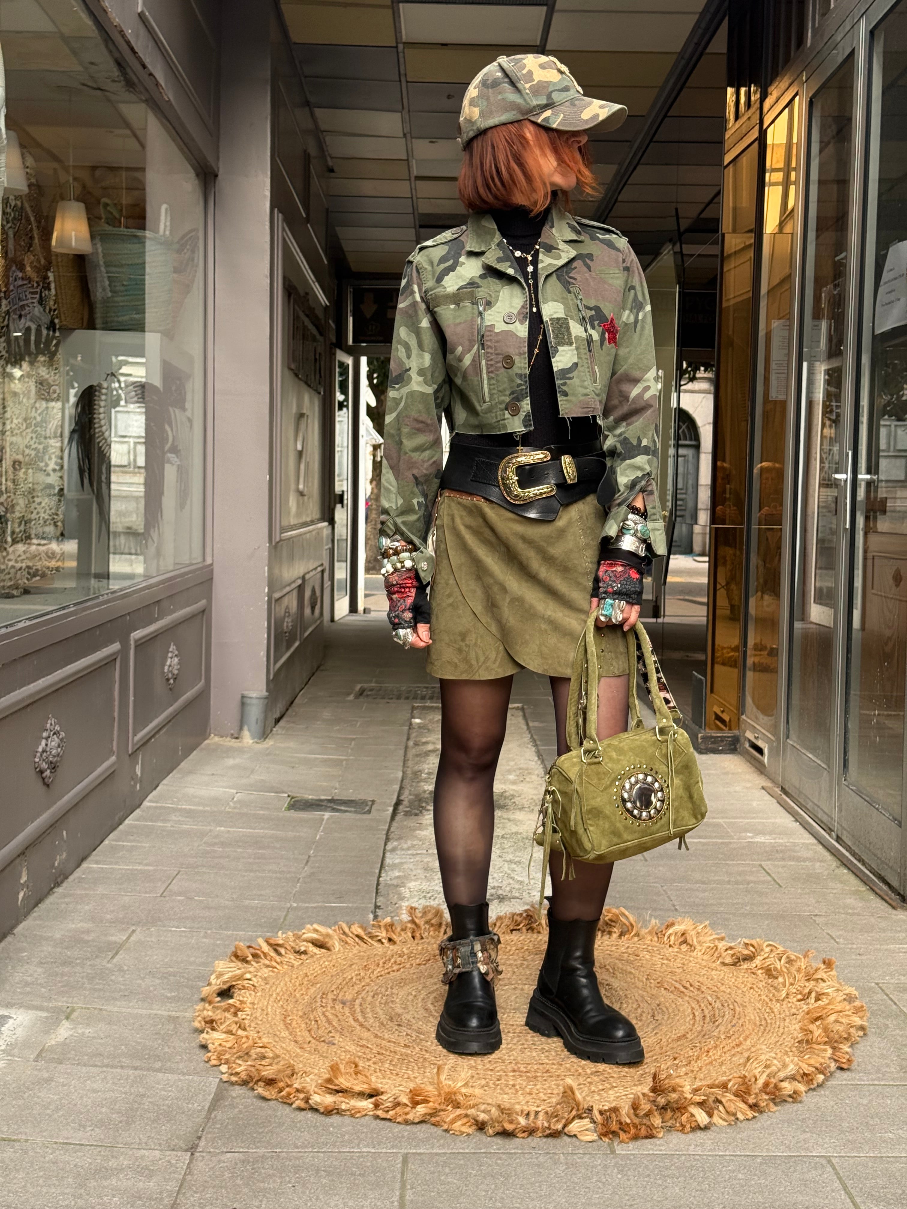 Veste militaire courte Poupée de Soie