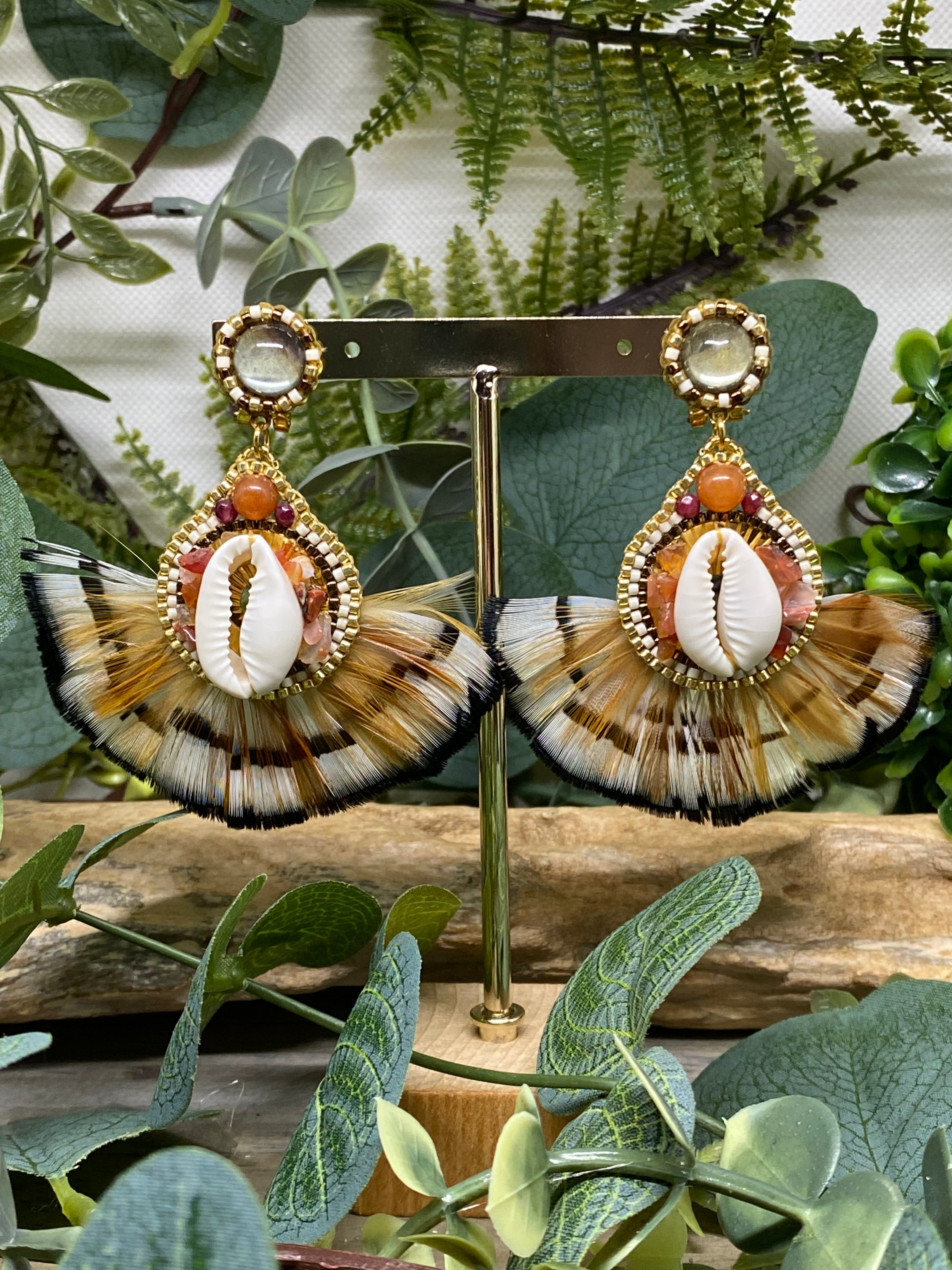 Boucles d’oreilles plumes Hypnochic