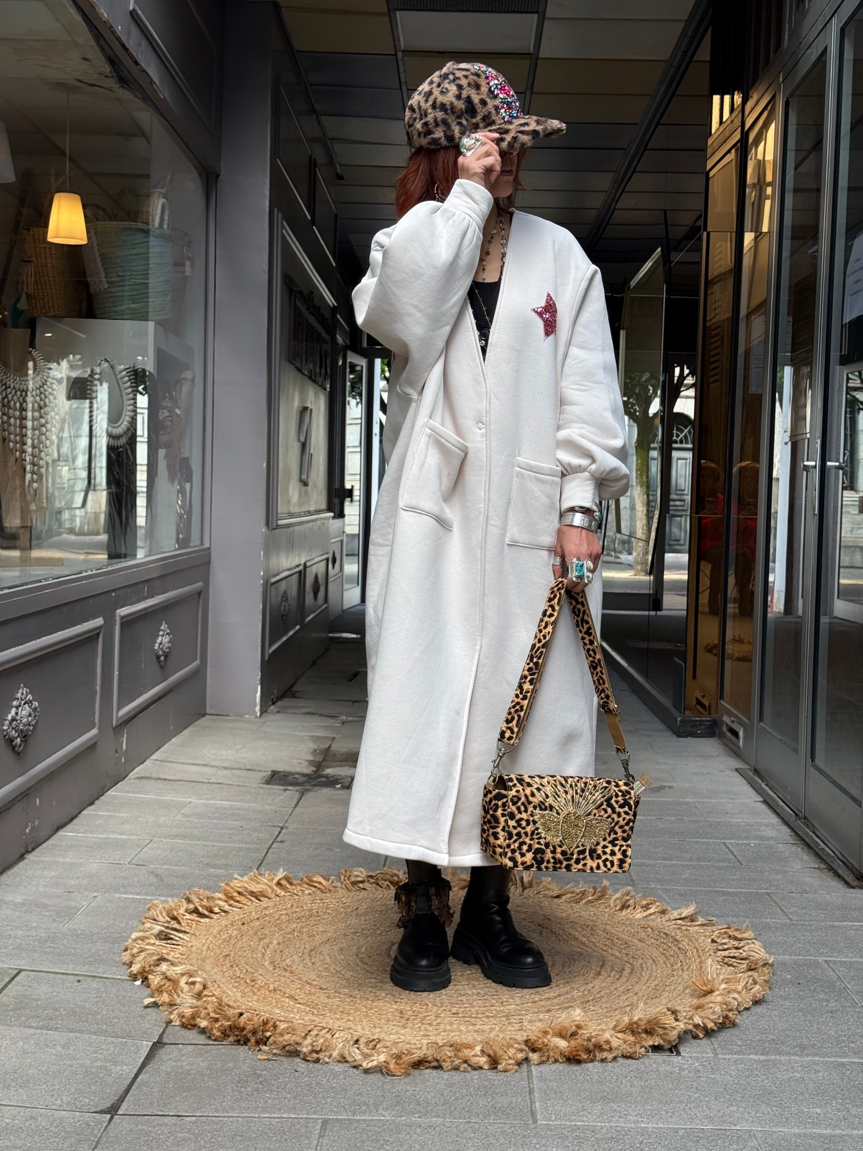 Gilet Long Moletton Poupée de Soie