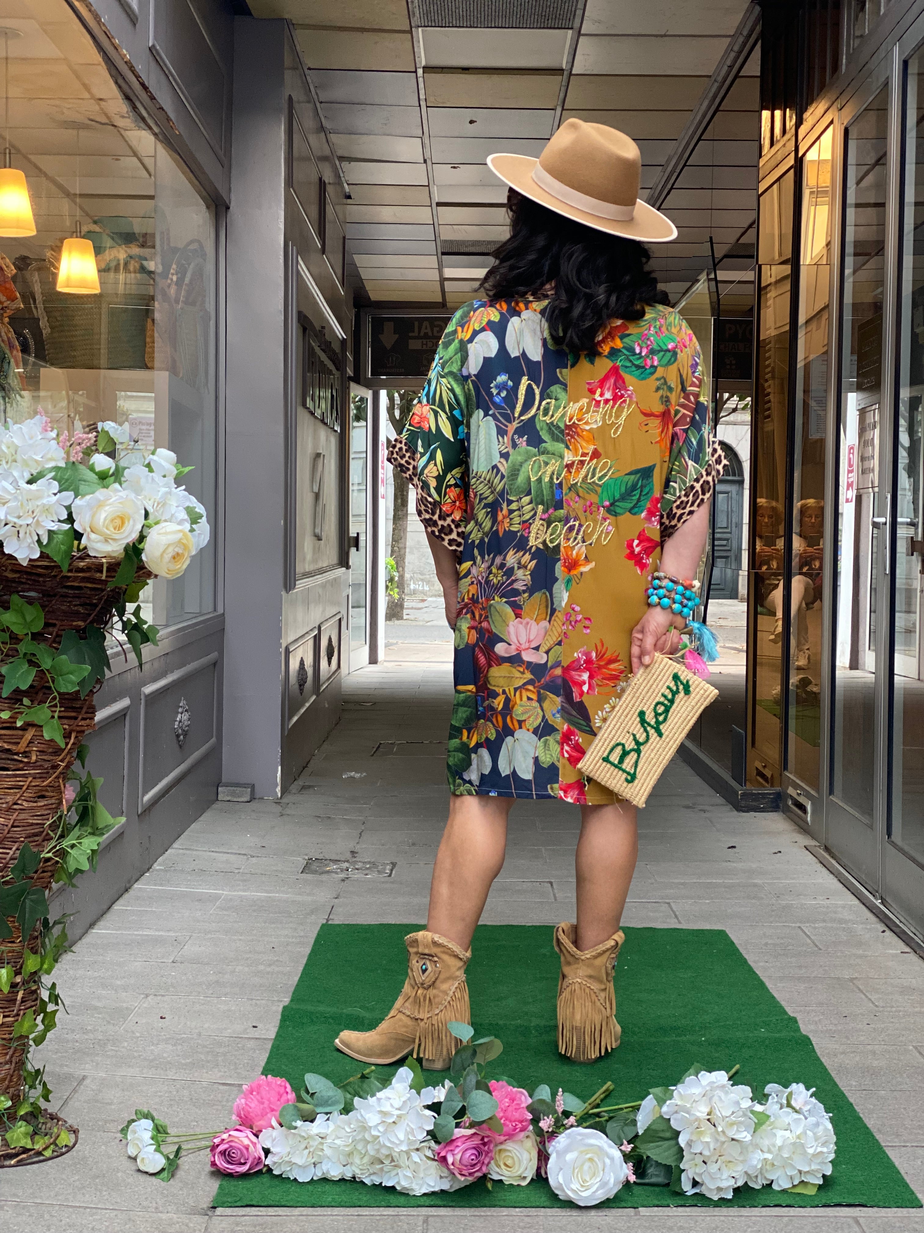 Kaftan court Fleur de Pirate