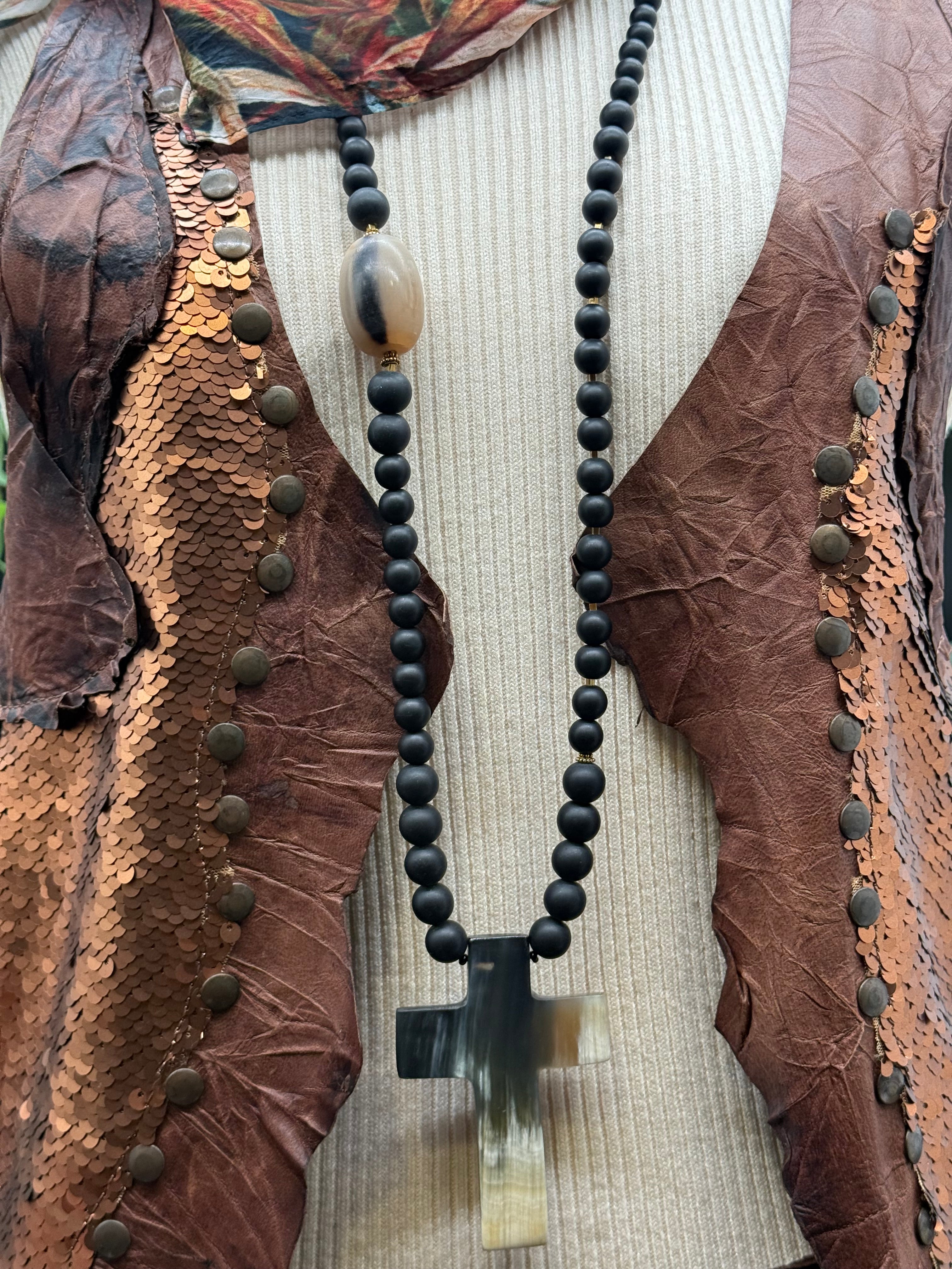 Sautoir Croix Sig de Tana