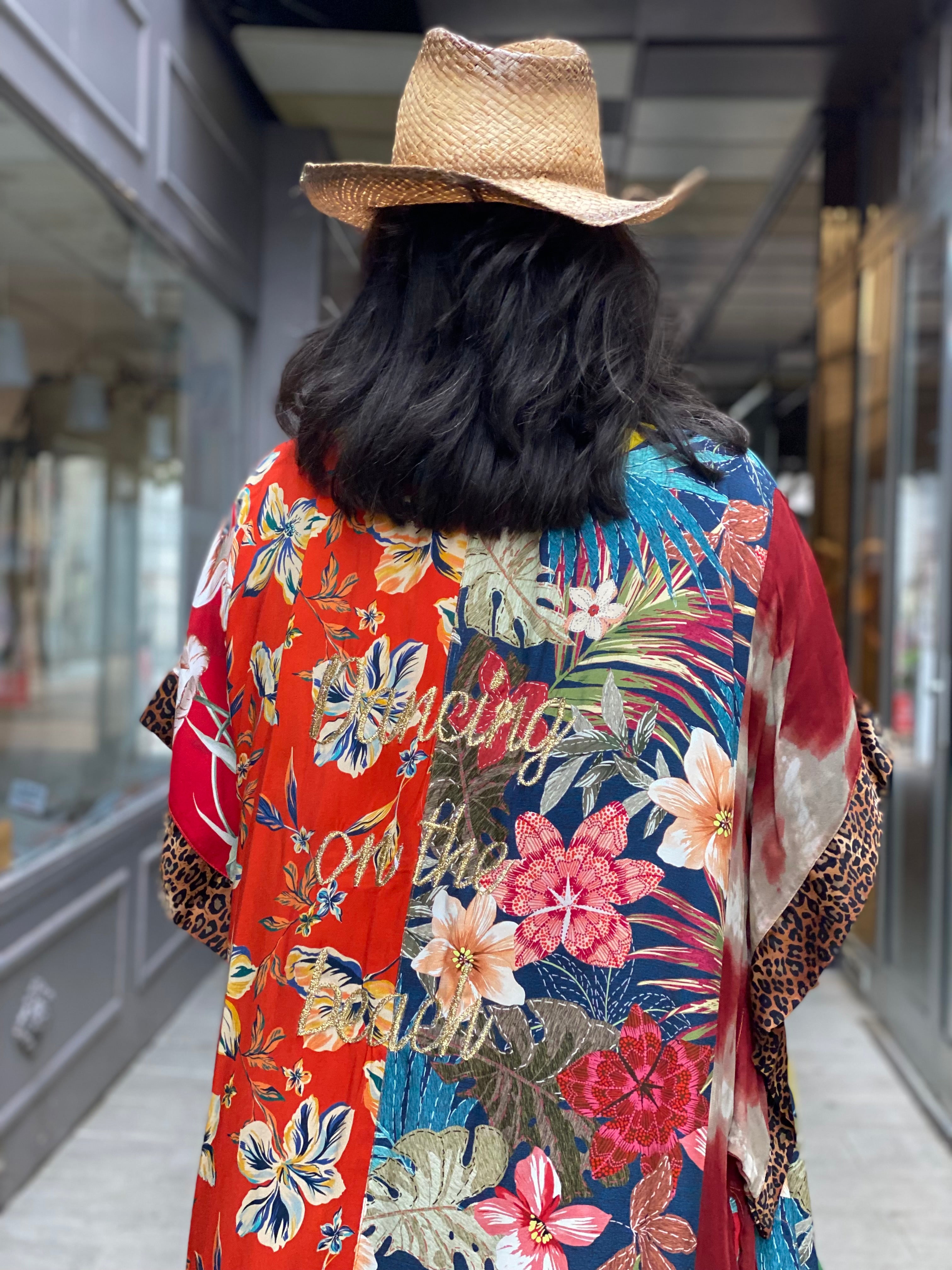 Kimono Long Fleur de Pirate