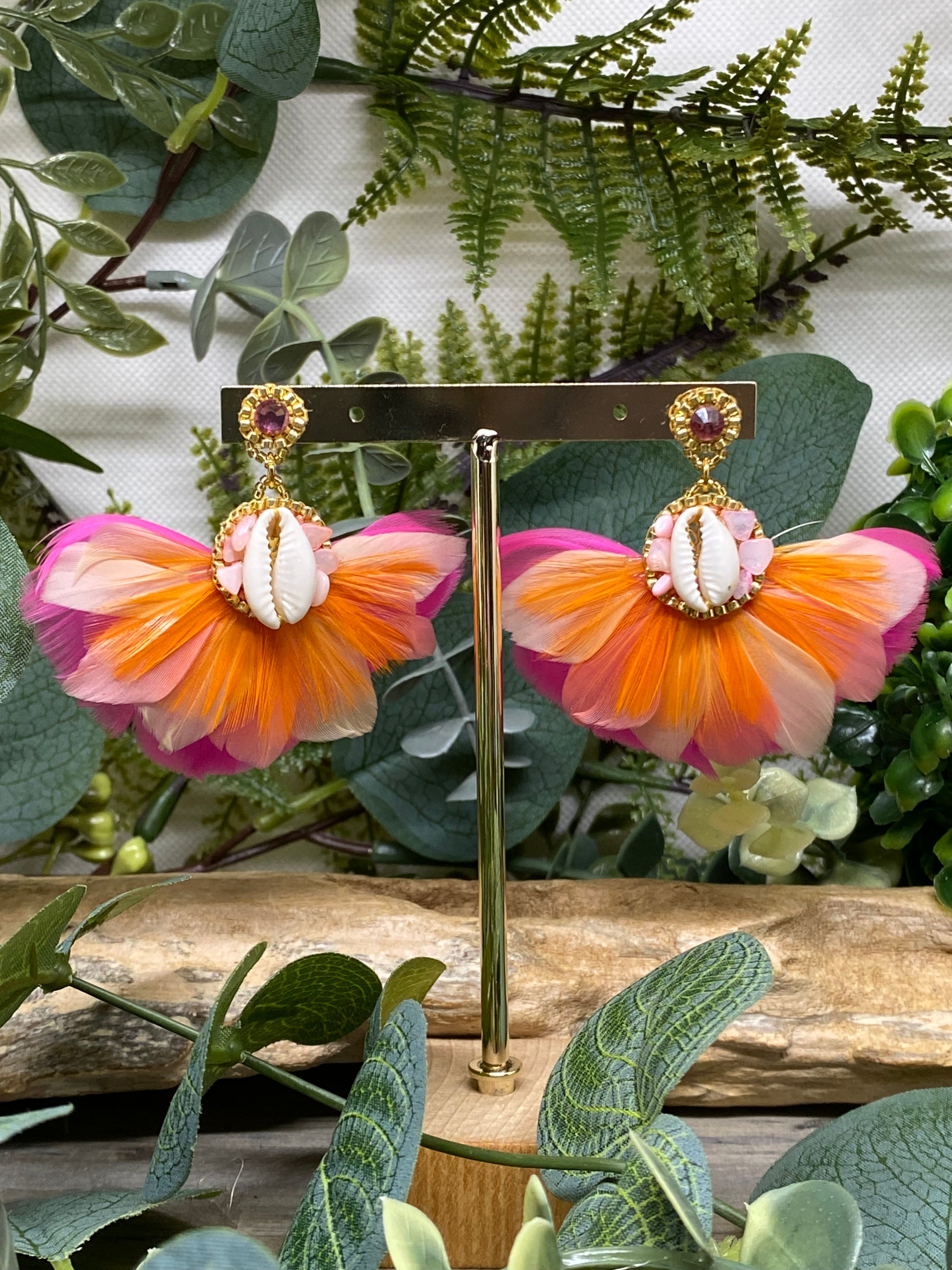 Boucles d’oreilles plumes Hypnochic