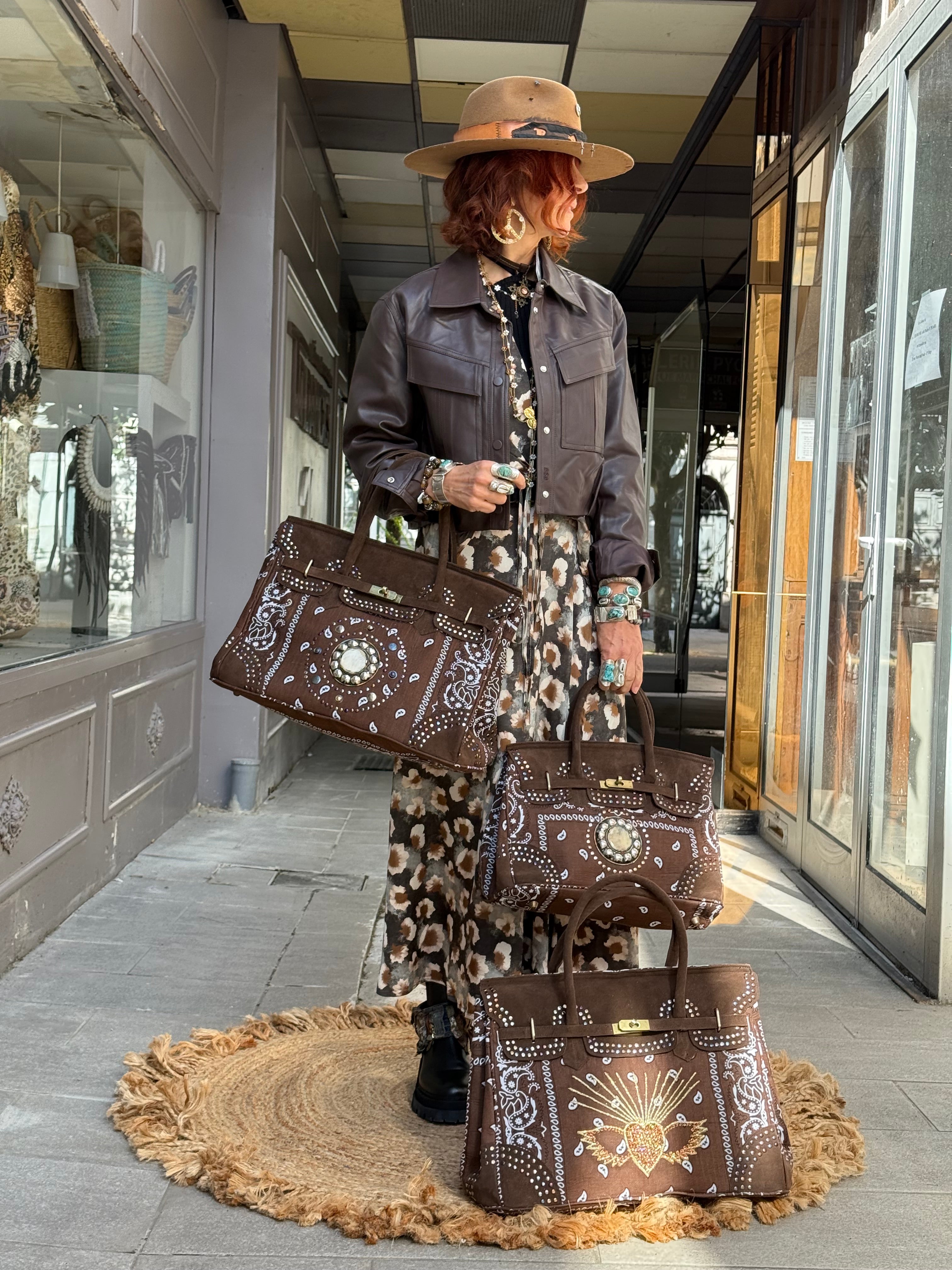 Mini Sac Kelly Bandana Flower Market