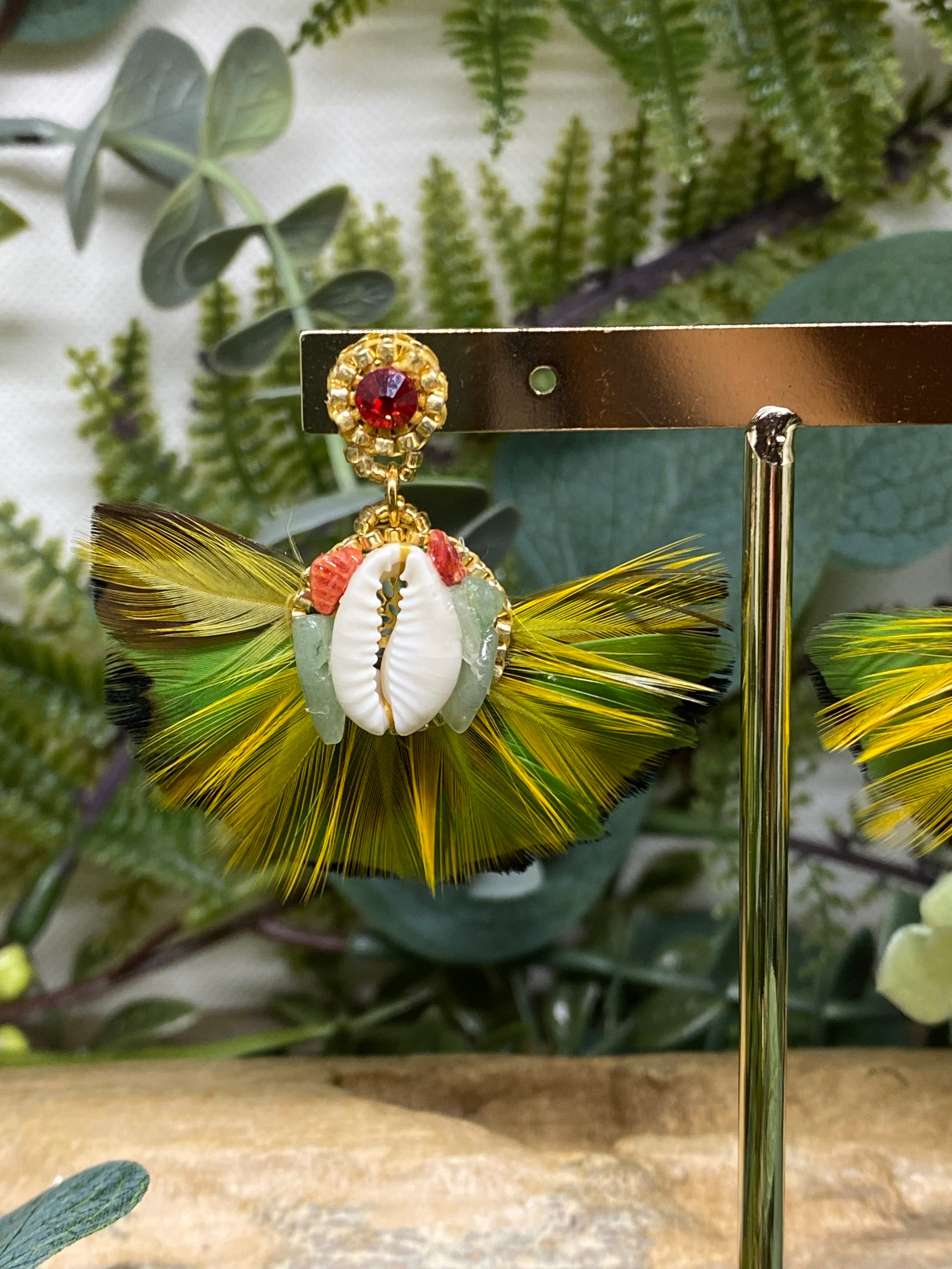 Boucles d’oreilles plumes Hypnochic