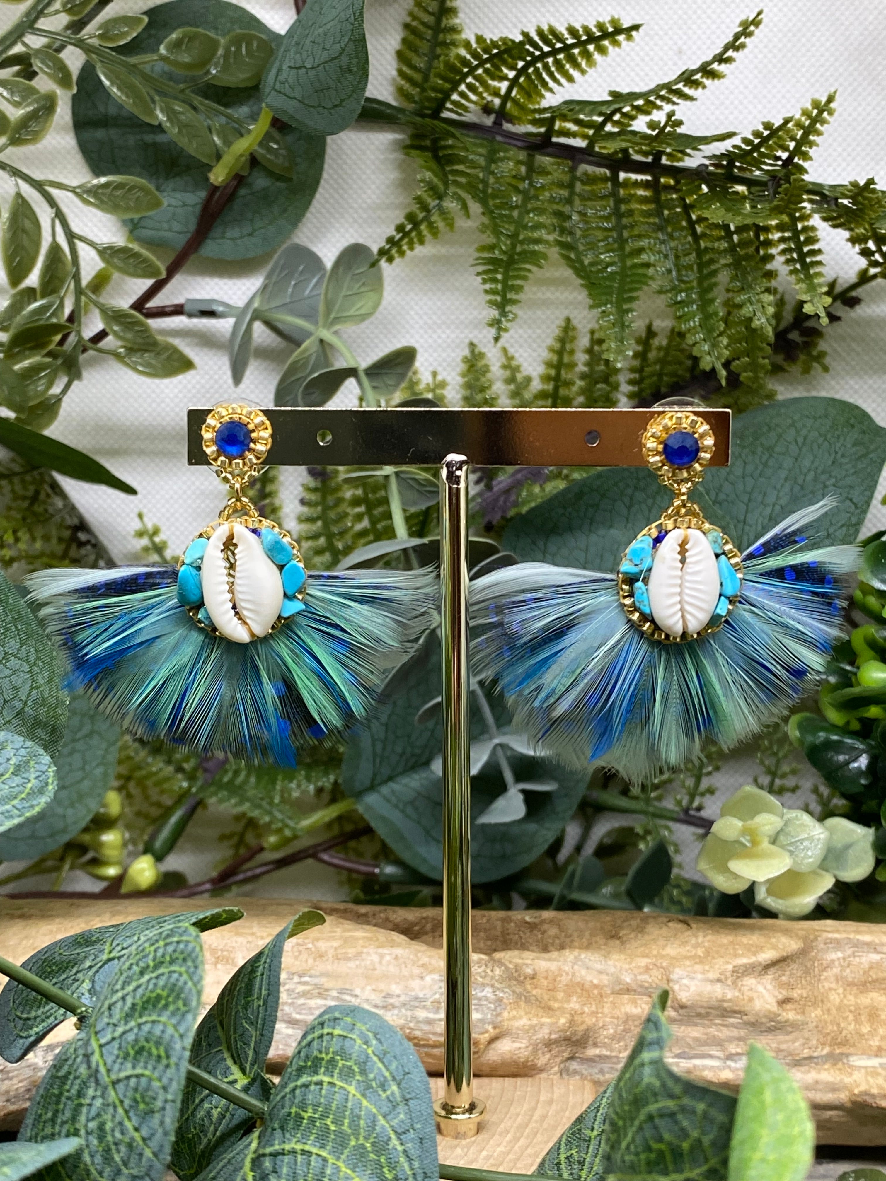 Boucles d’oreilles plumes Hypnochic