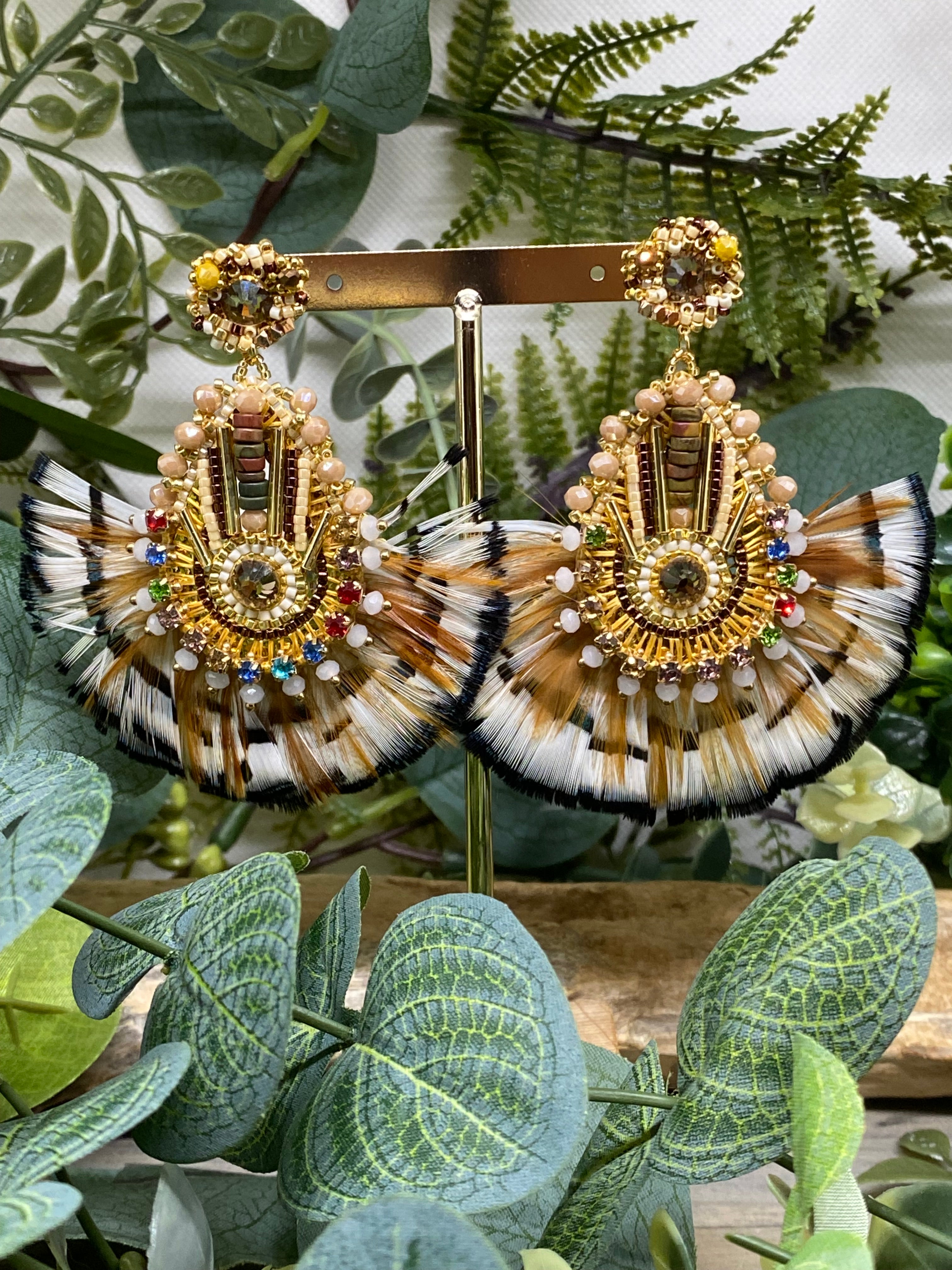 Boucles d’oreilles plumes Hypnochic