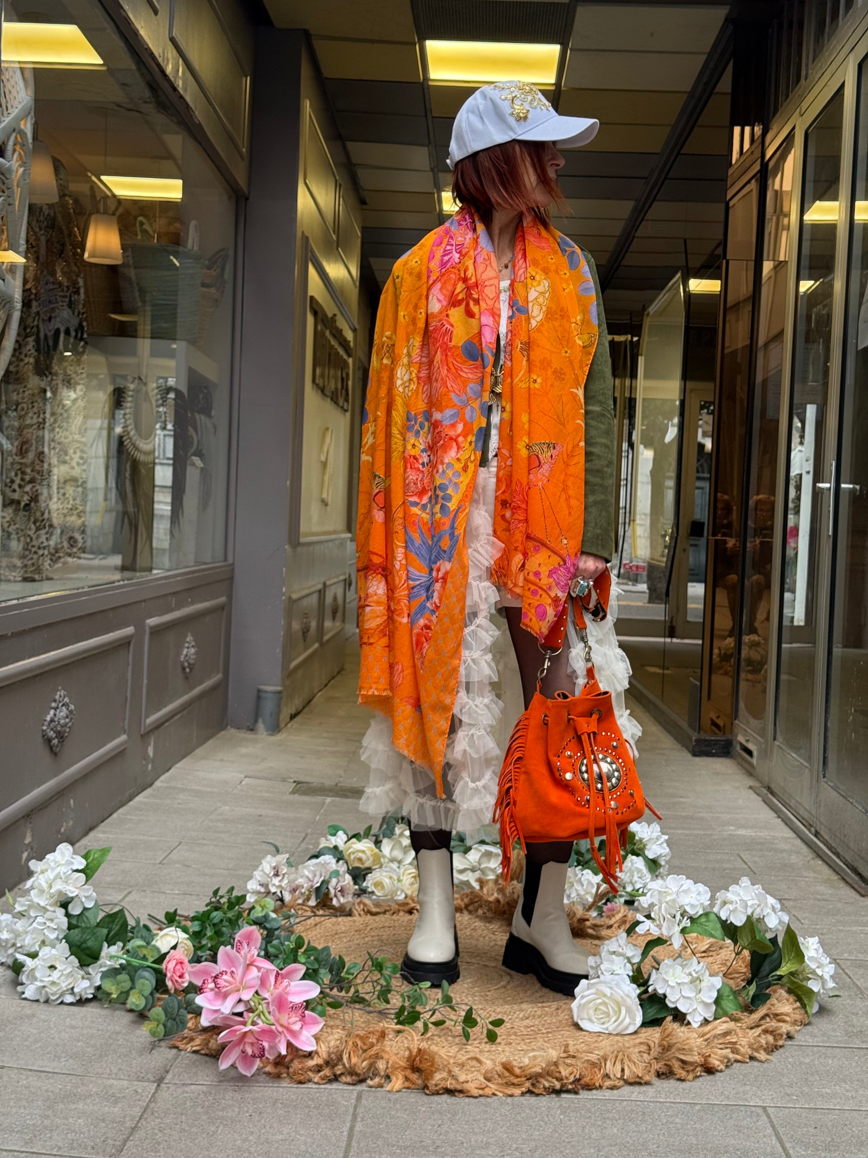 Grand Carré Modal Guillard Cornaline Brokante