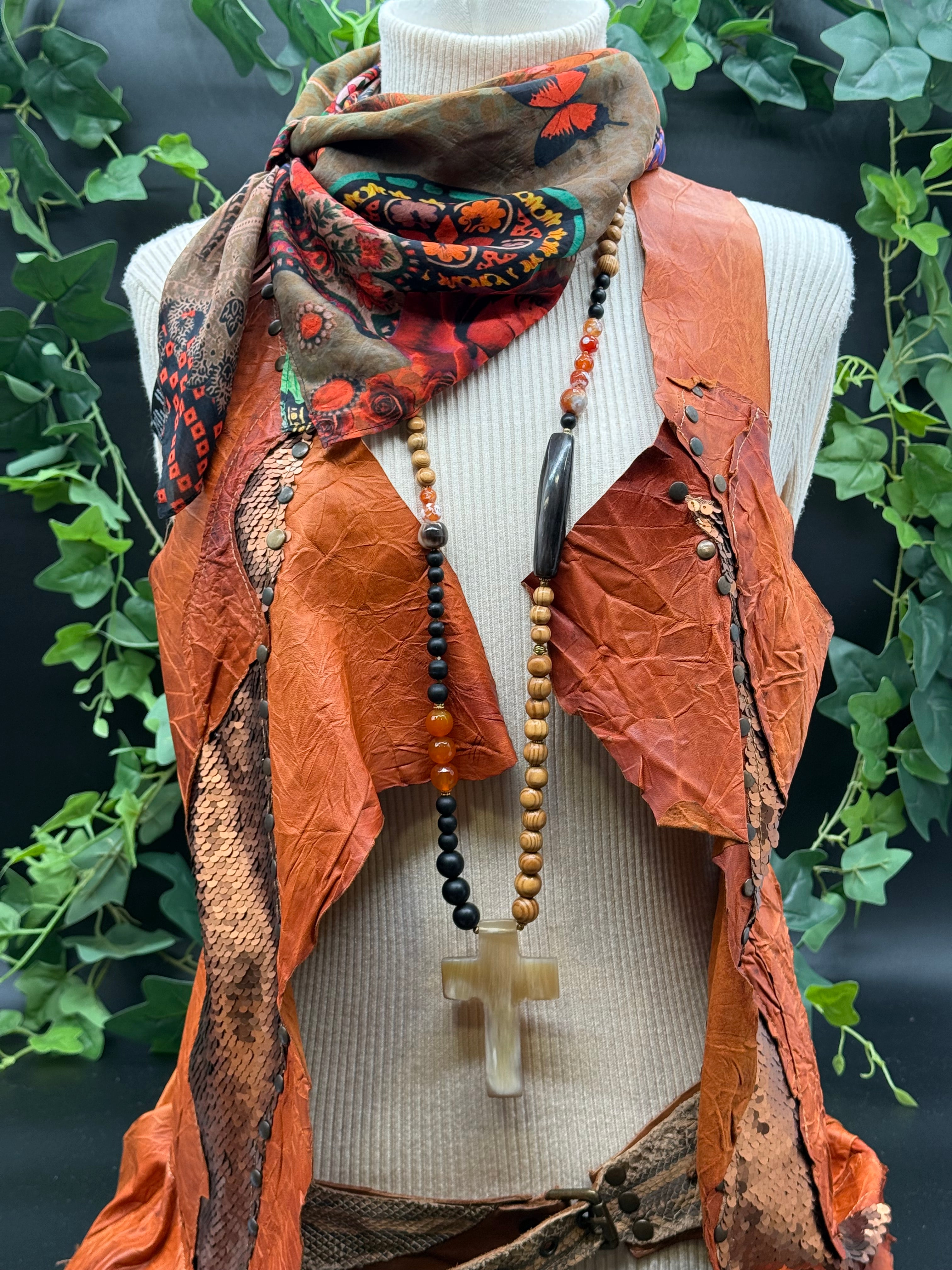 Sautoir Croix Sig de Tana