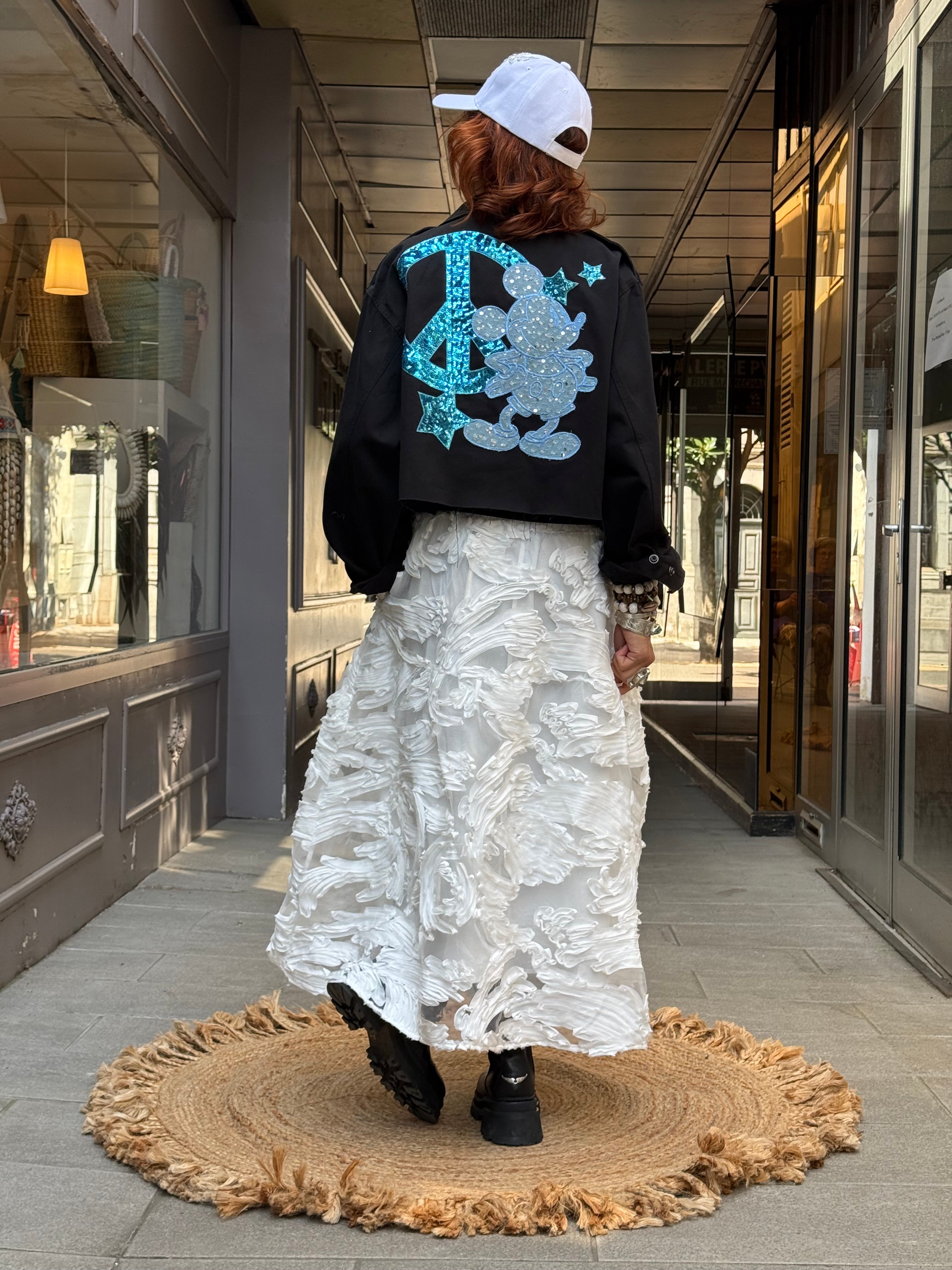 Veste militaire courte Poupée de Soie