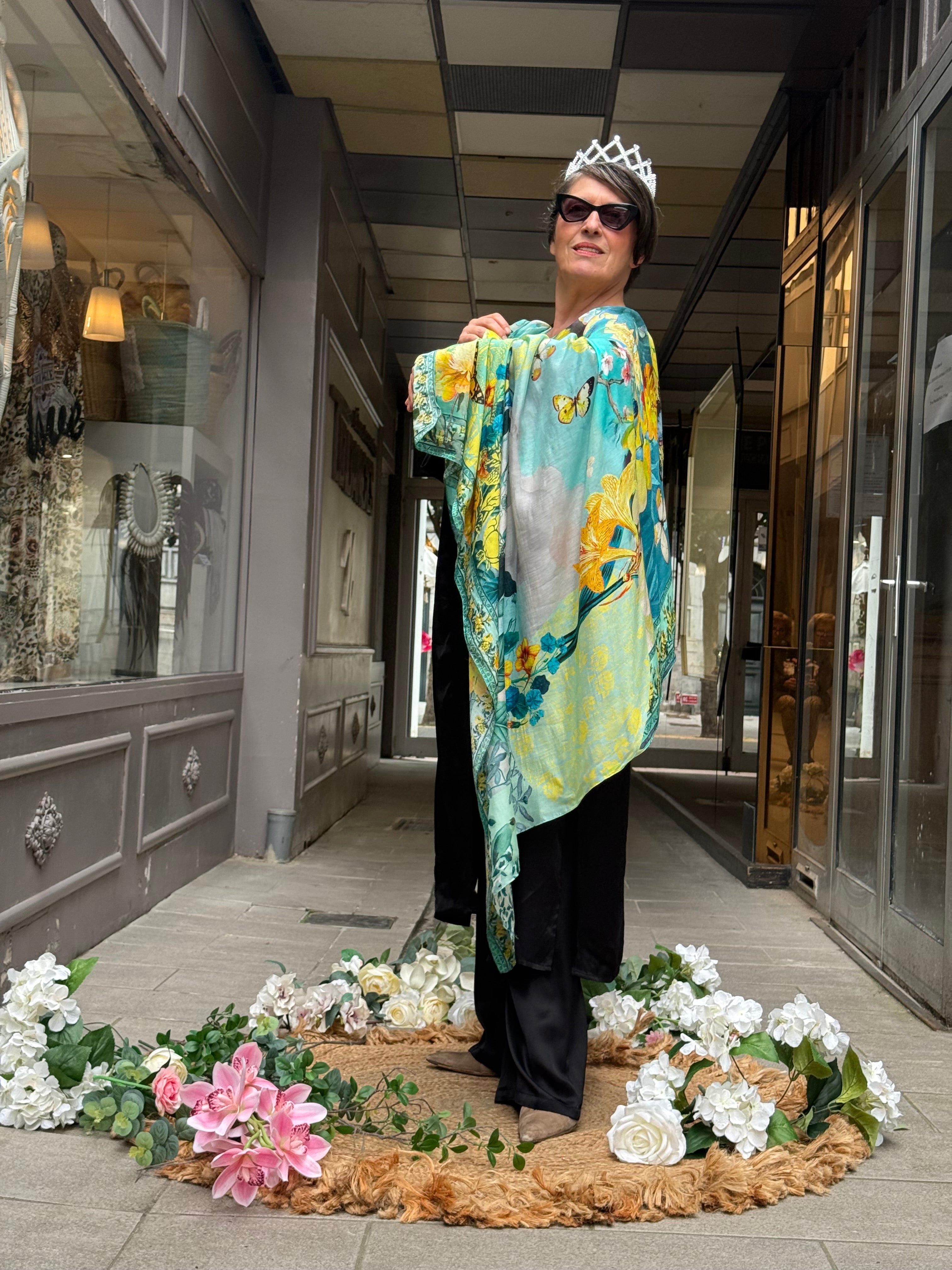 Grand Carré Modal Aphrodite Citron Brokante