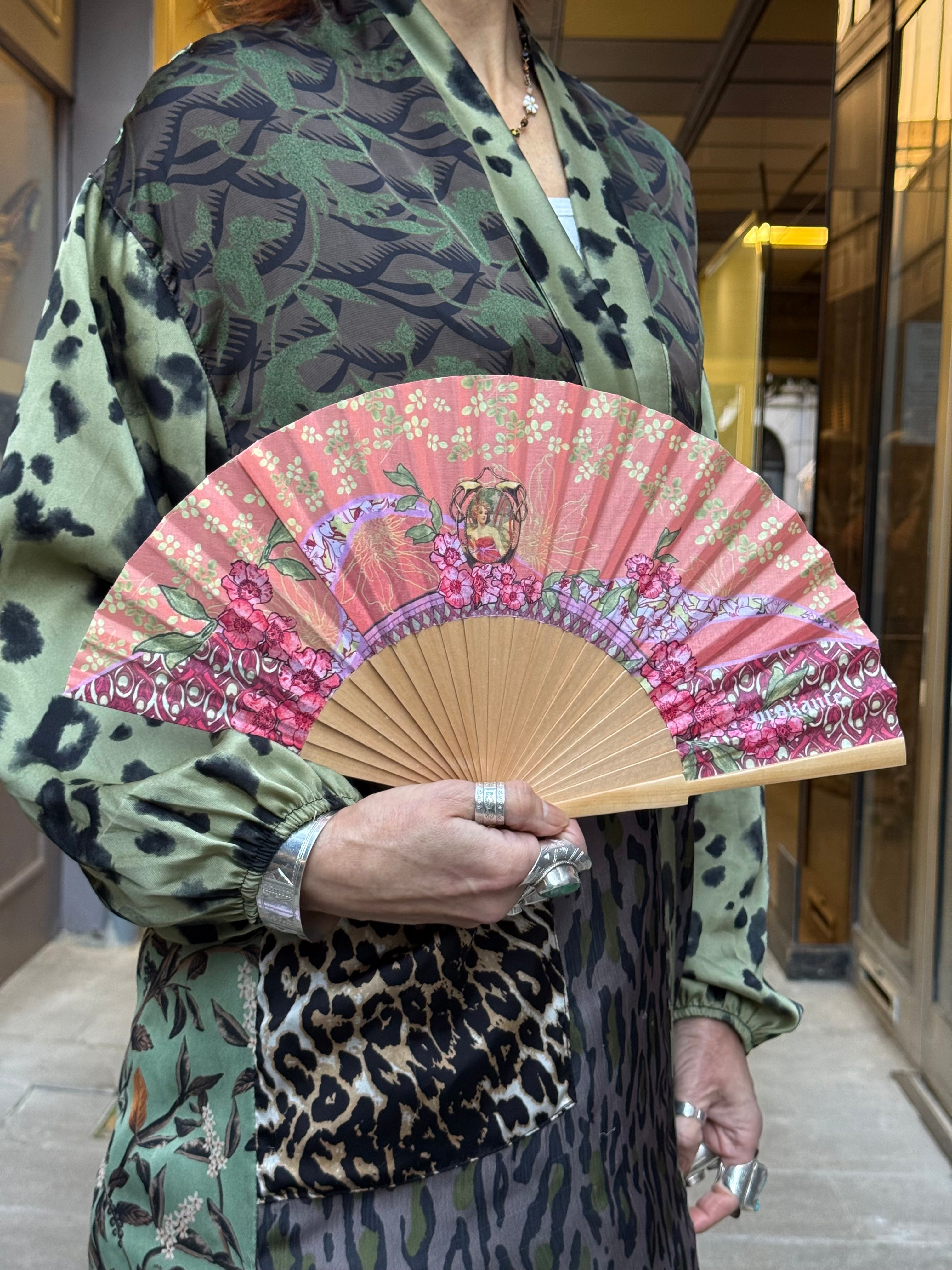 Éventail Eveil Corail Brokante