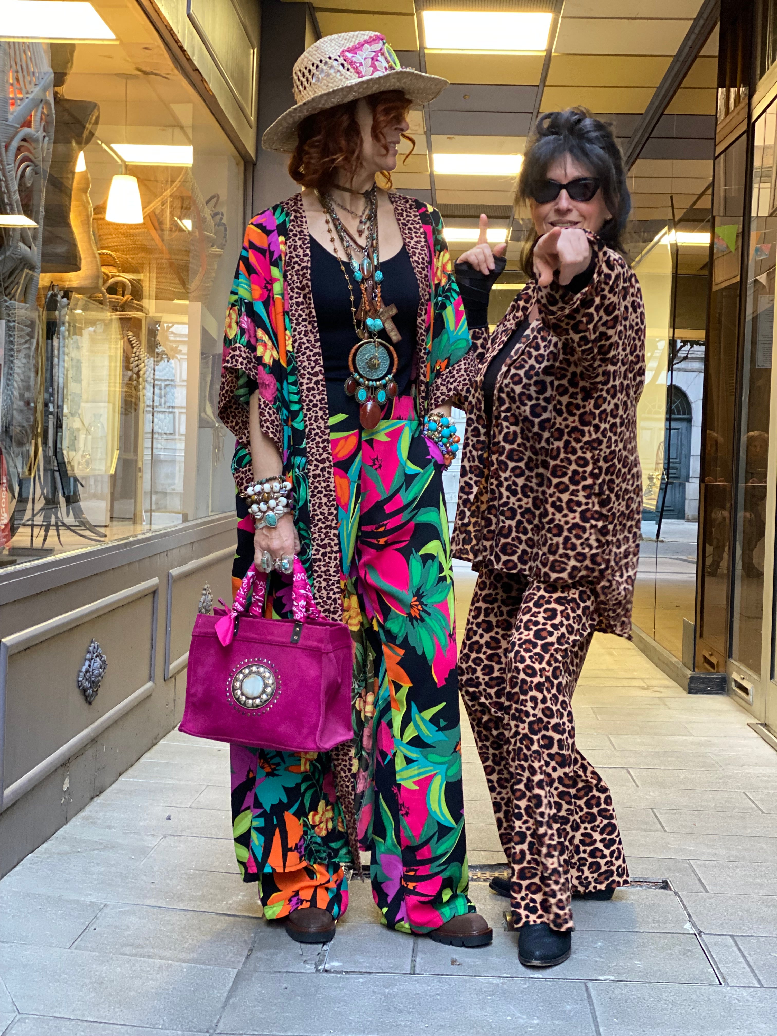 Pirate Flower Sequins Long Kimono