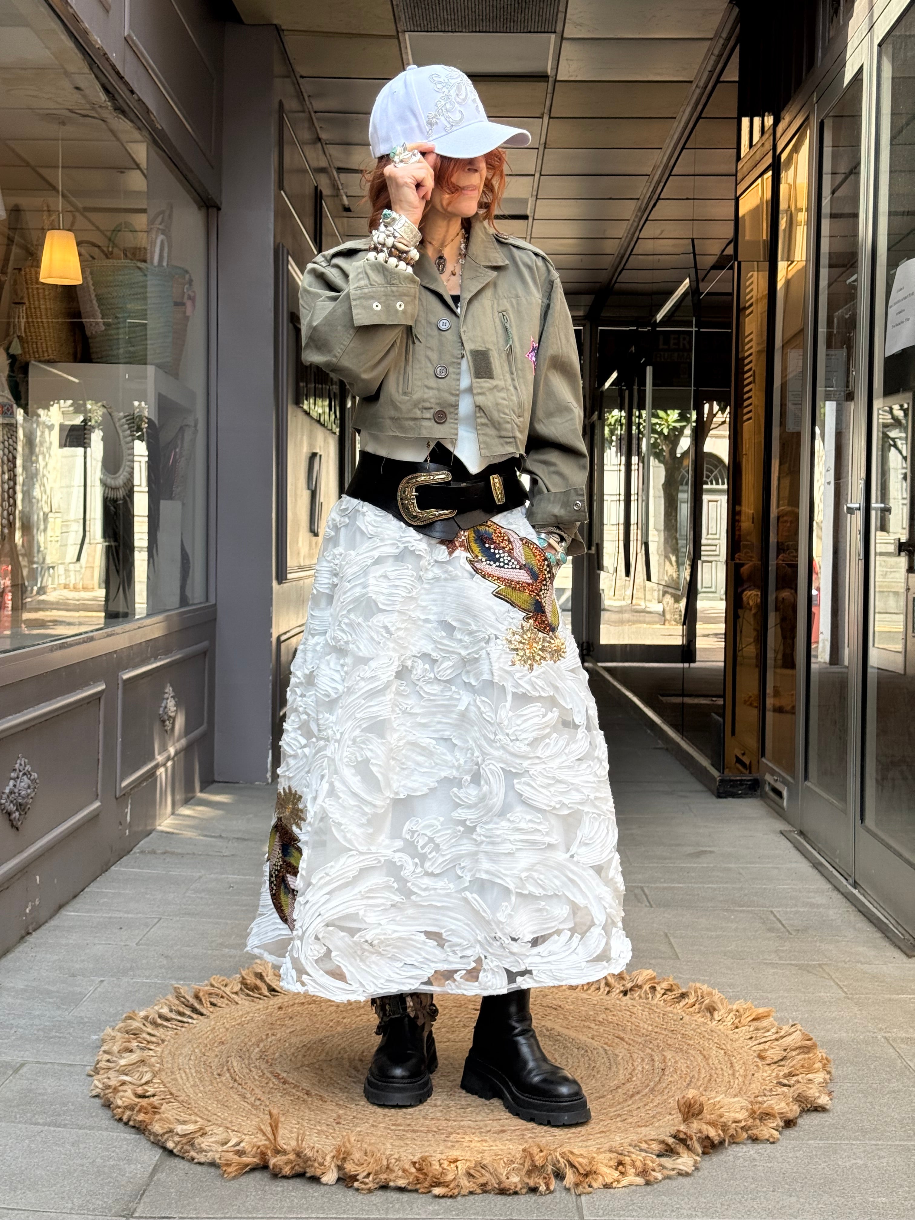 Veste militaire courte Poupée de Soie