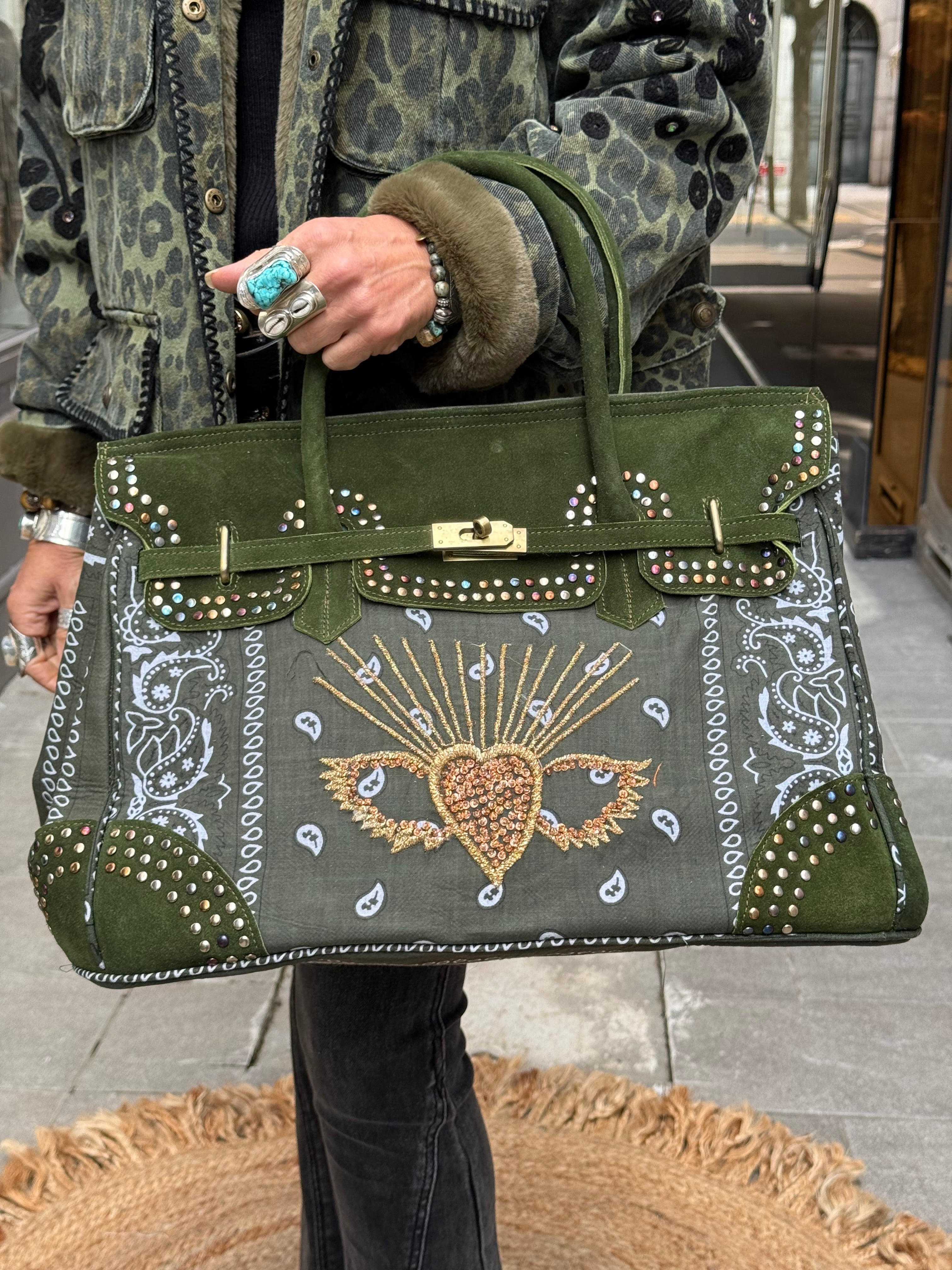 Sac Kelly Bandana Flower Market