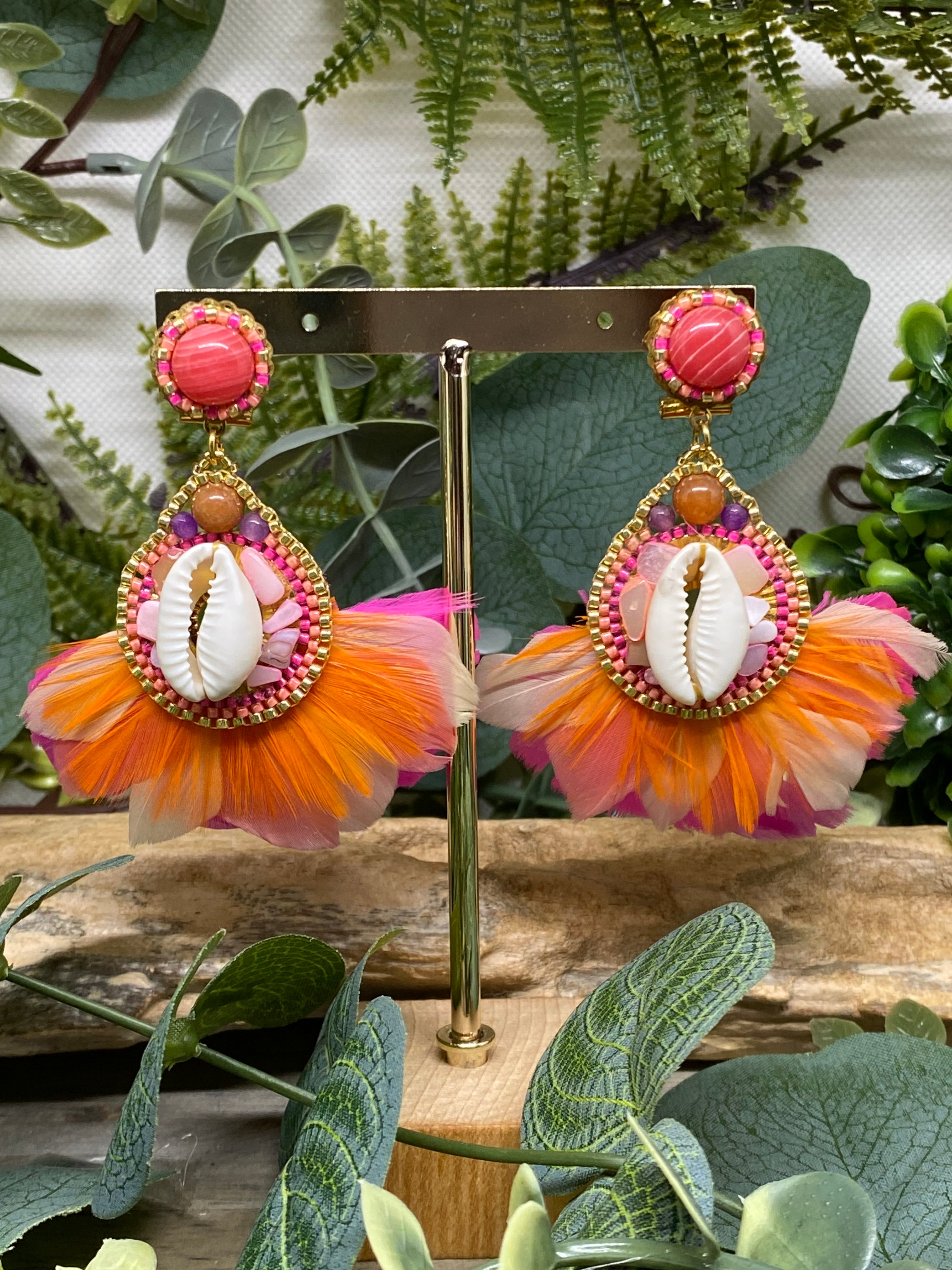 Boucles d’oreilles plumes Hypnochic