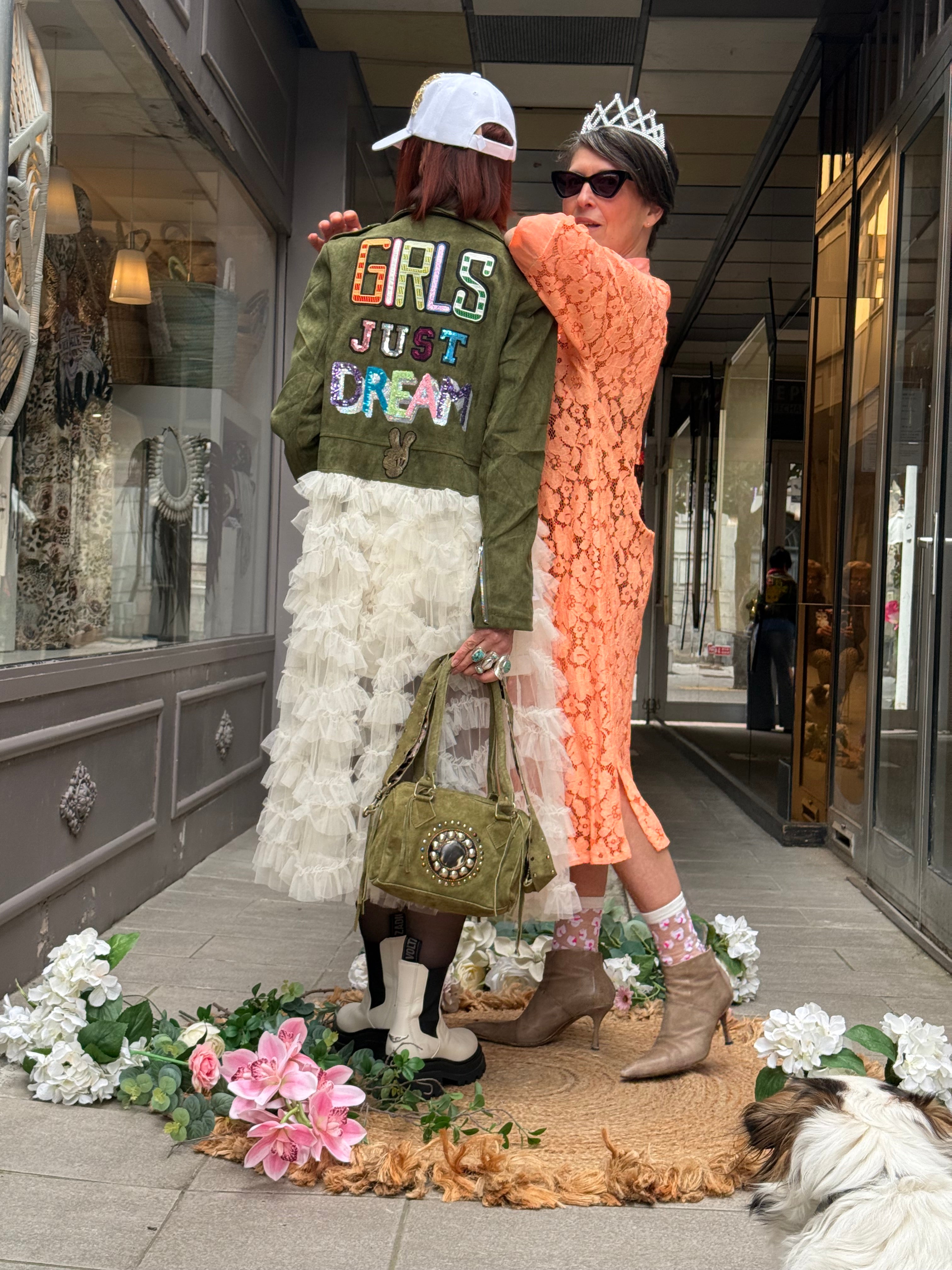 Blouson Perfecto Tulle Poupée de Soie