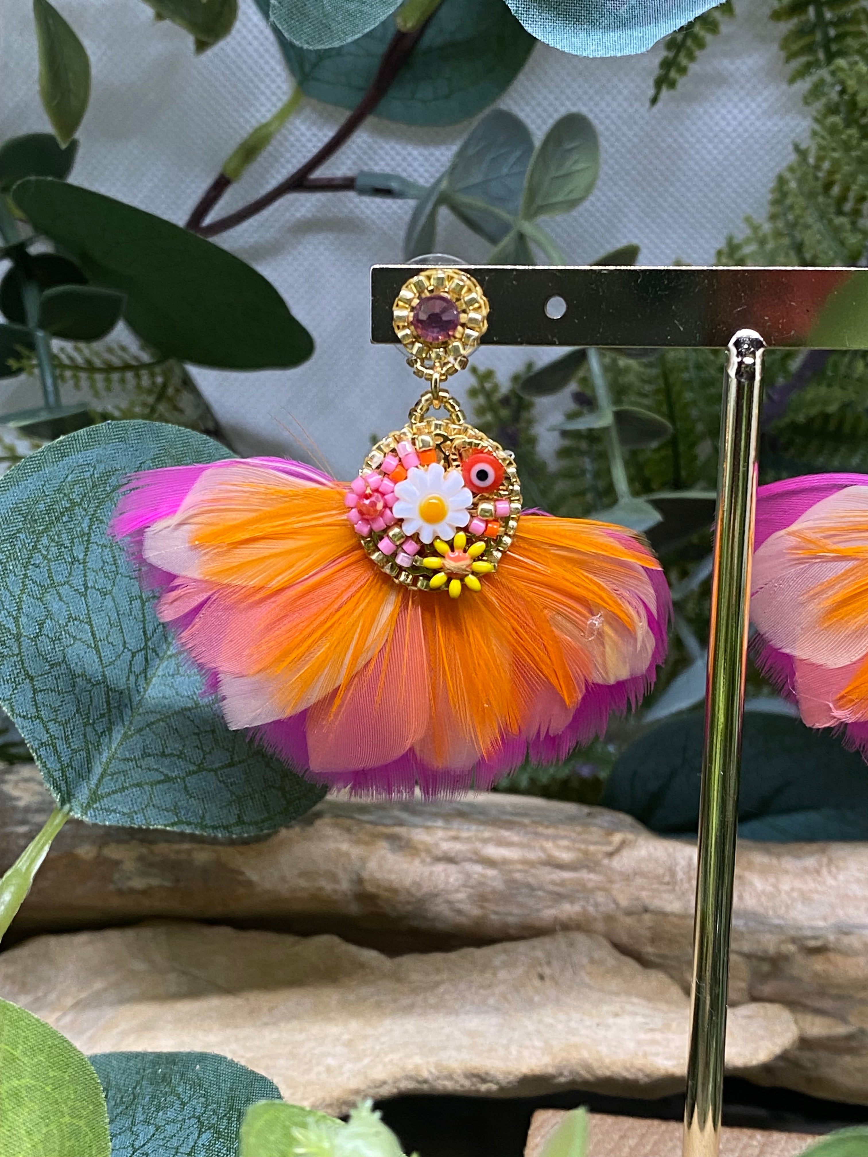 Boucles d’oreilles plumes Hypnochic