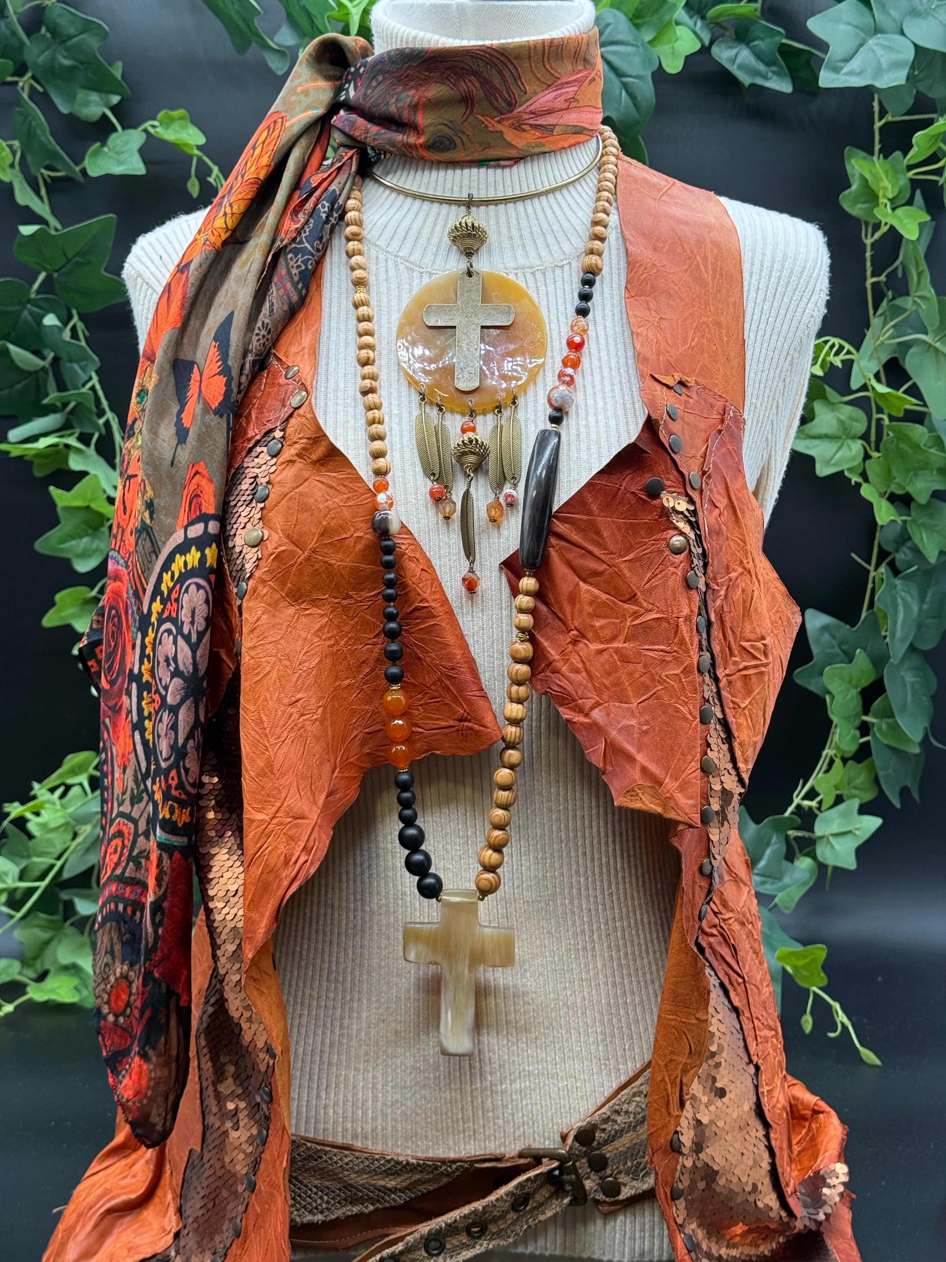 Sautoir Croix Sig de Tana