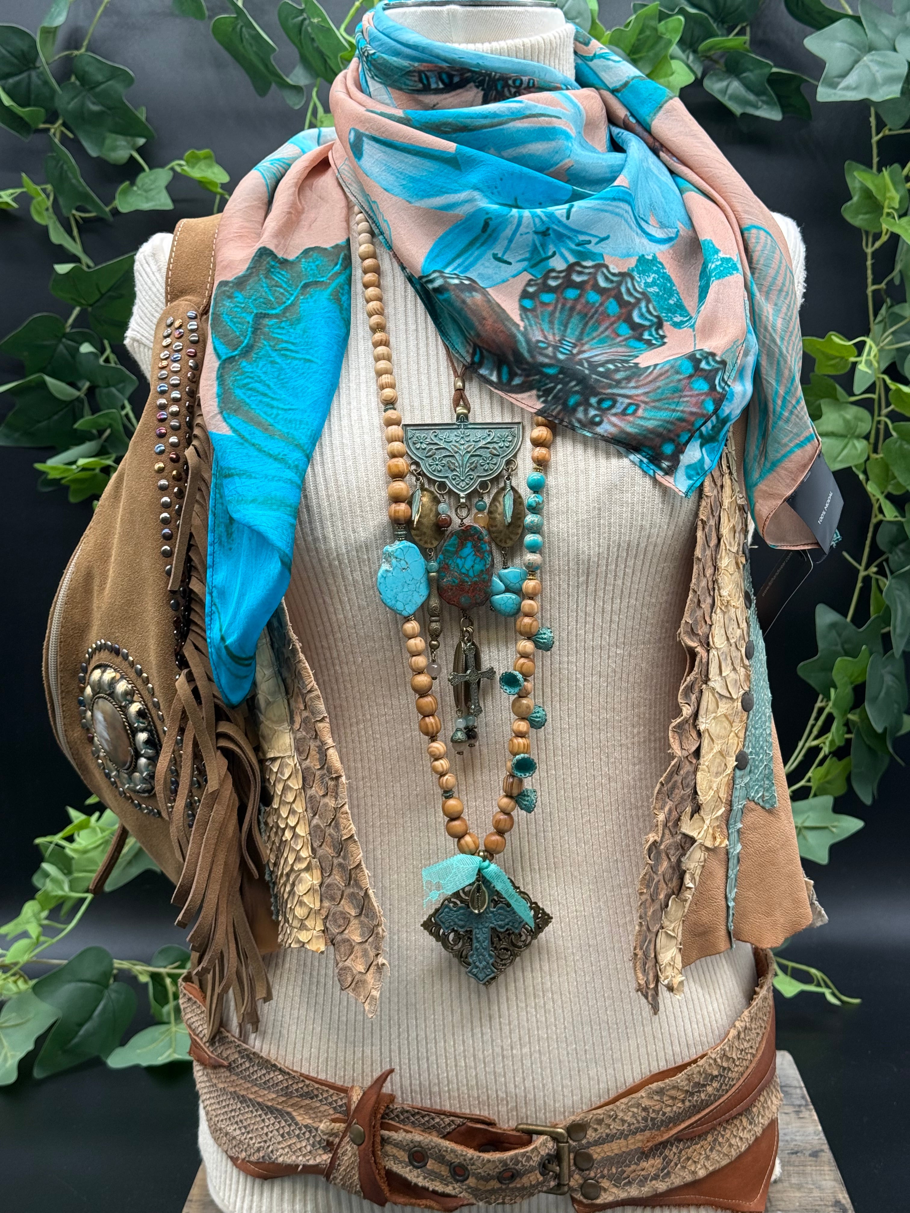 Sautoir Pierres Sig de Tana