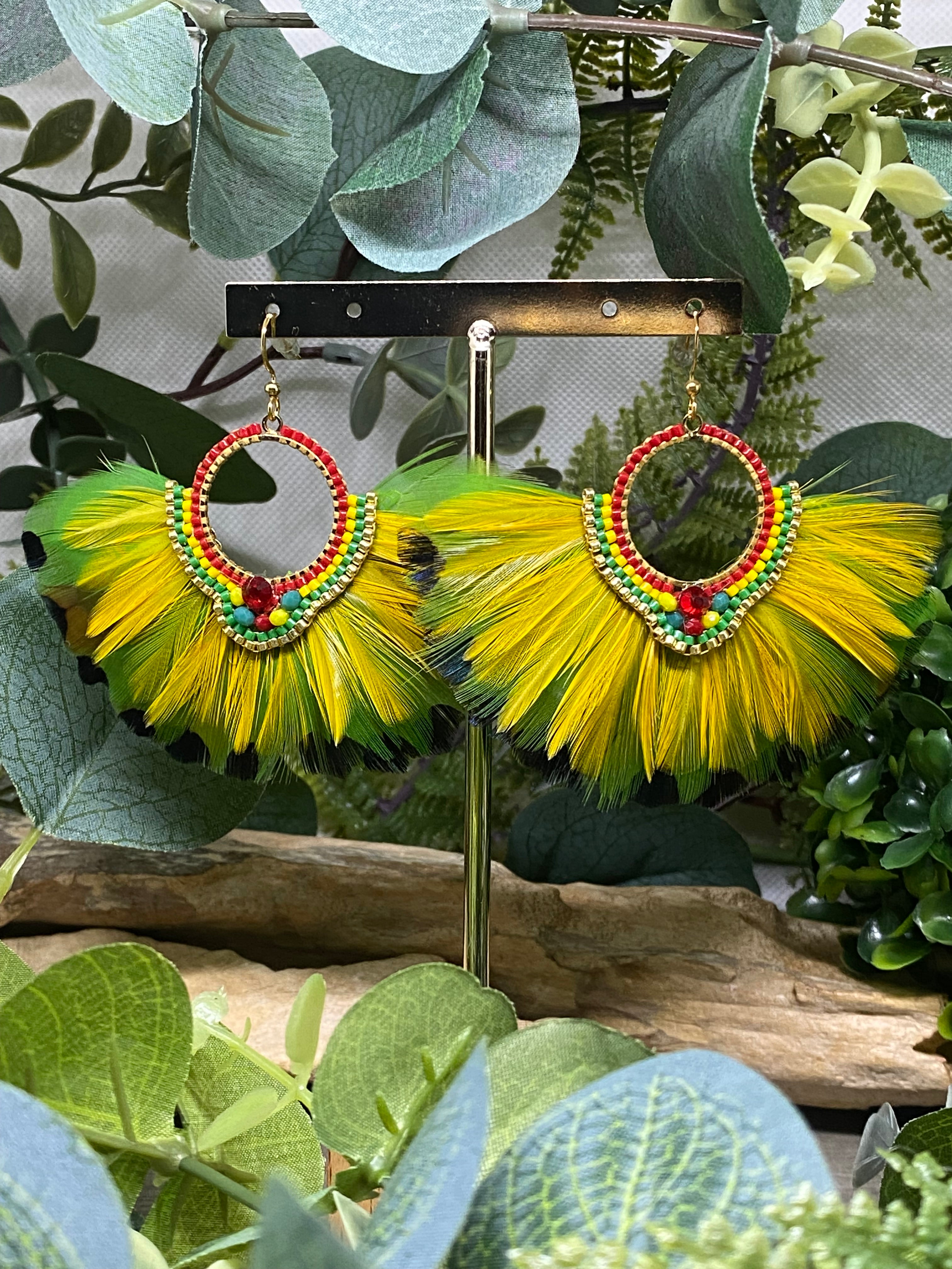 Boucles d’oreilles plumes Hypnochic