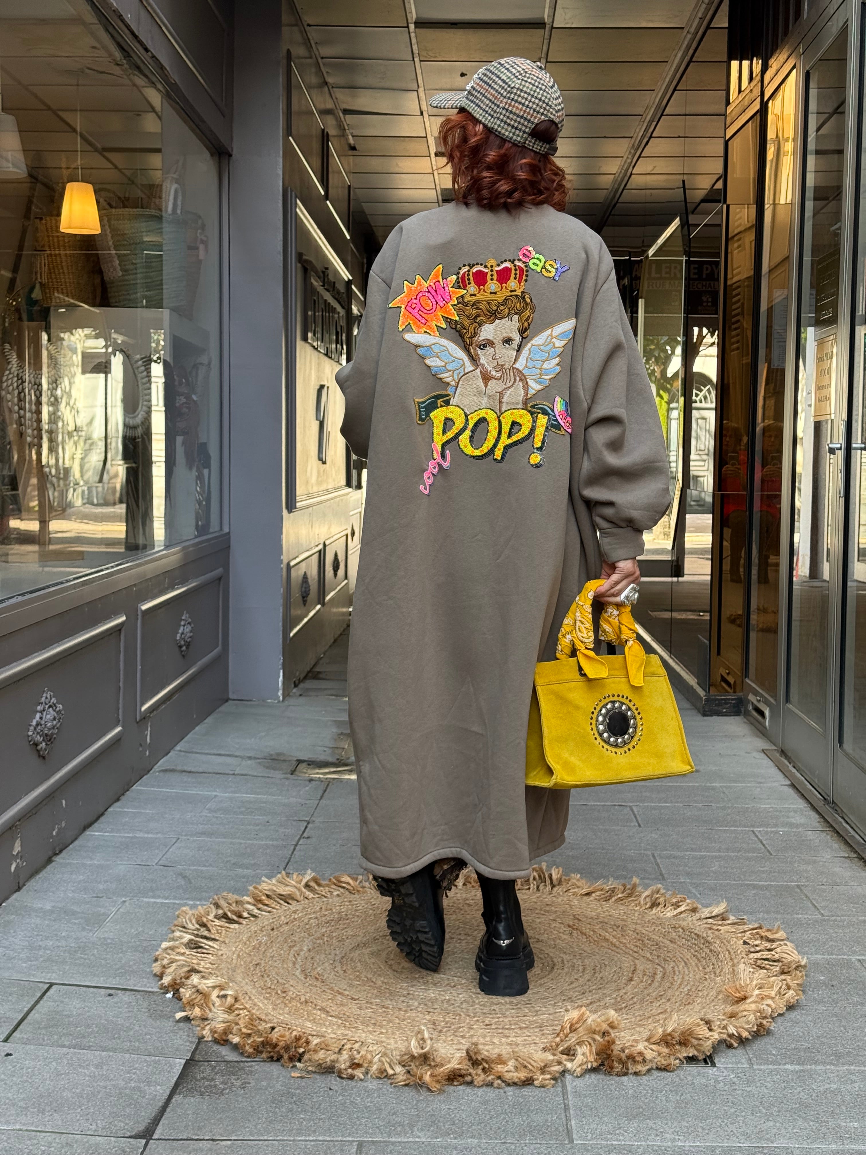 Gilet Long Moletton Poupée de Soie