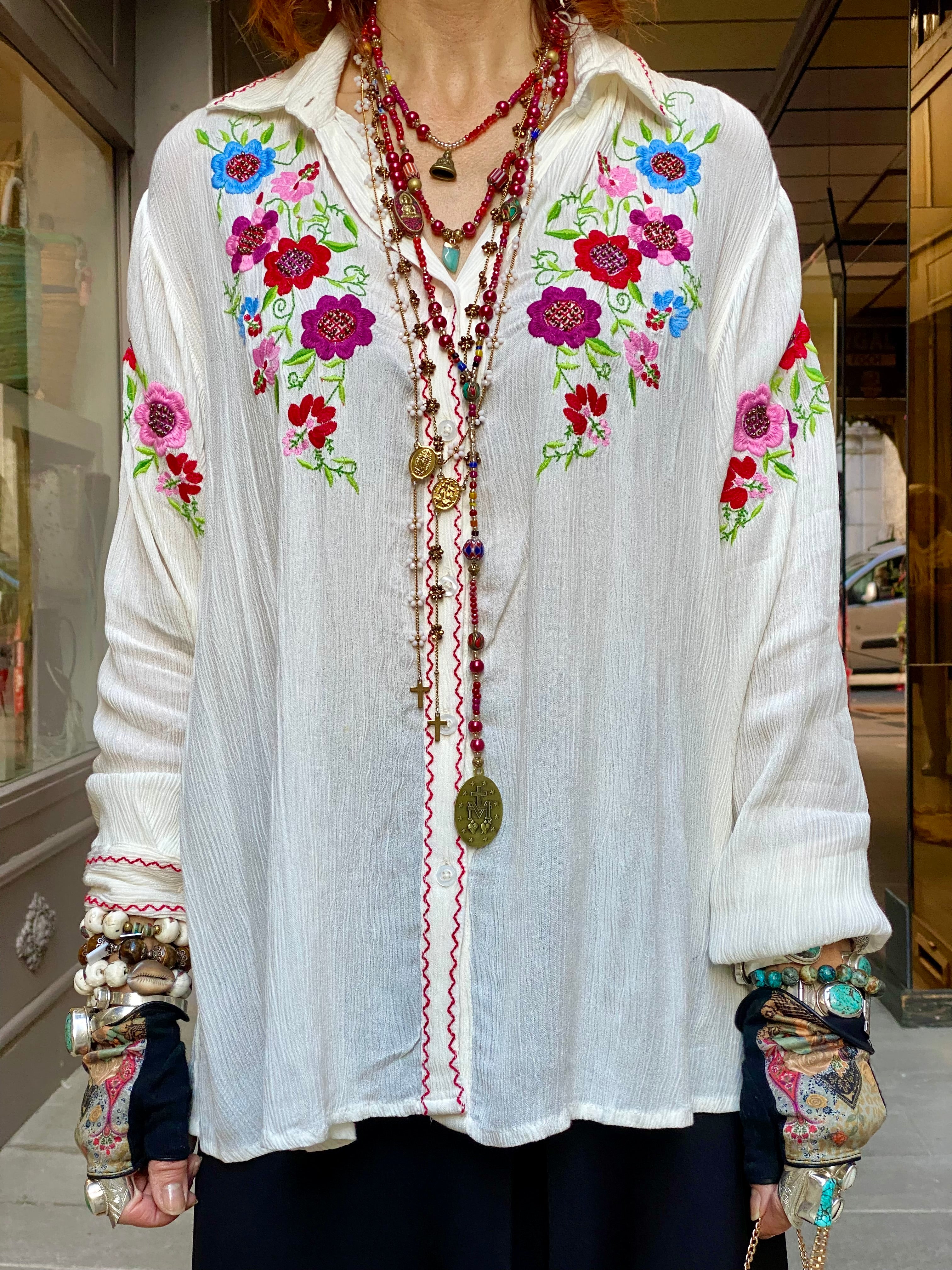 Chemise Rose Blanche Piti Cuiti