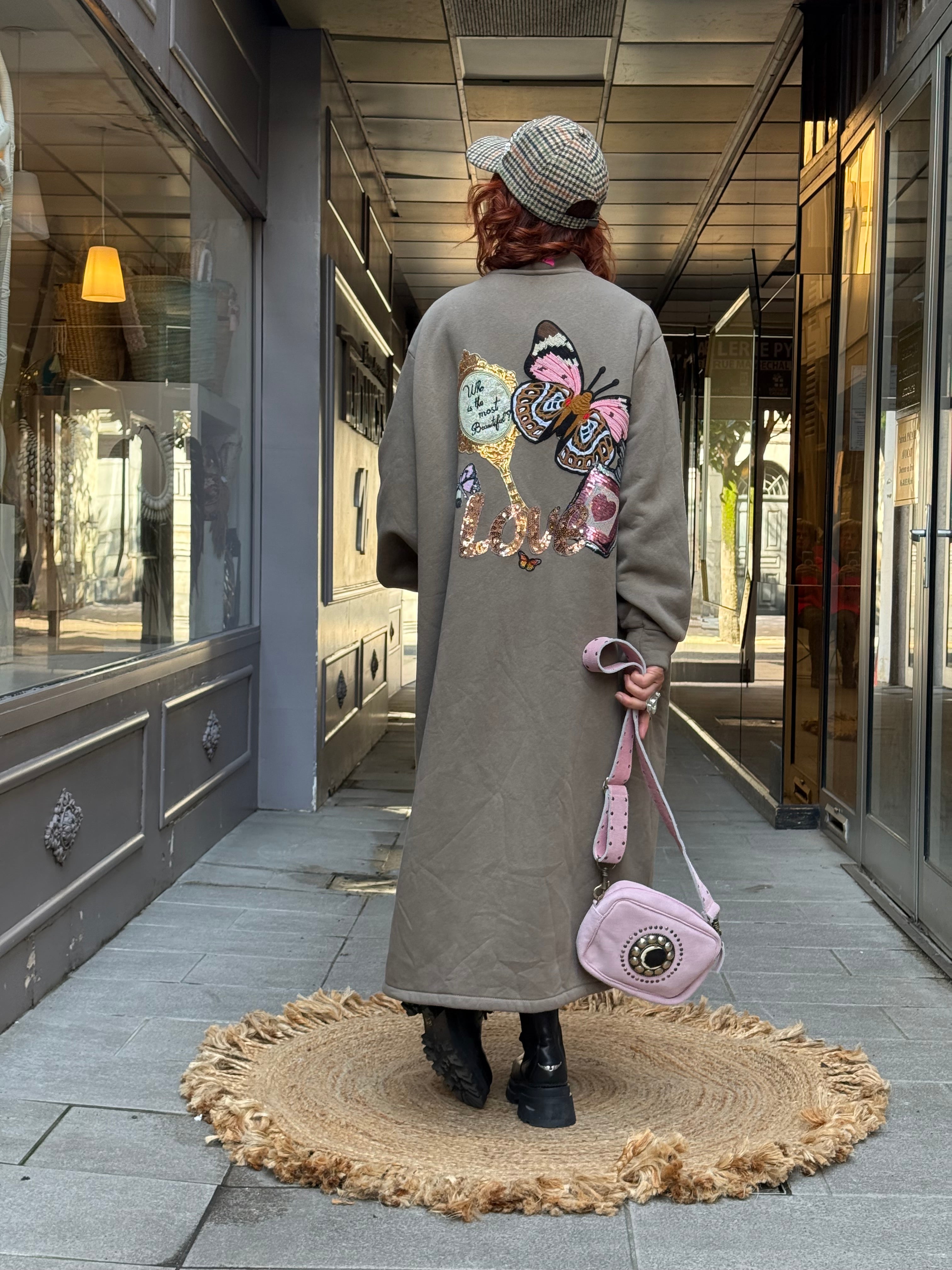 Gilet Long Moletton Poupée de Soie