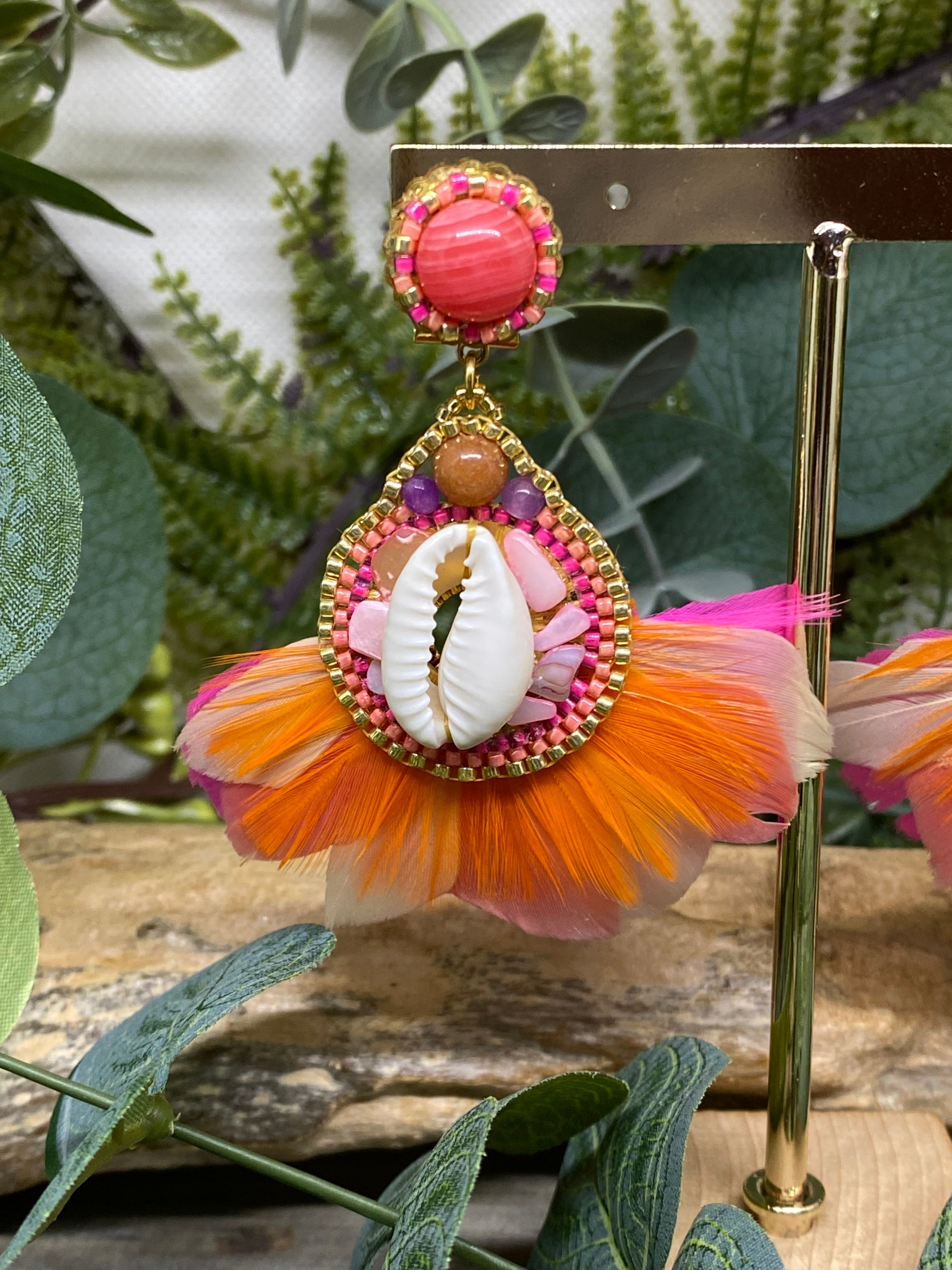 Boucles d’oreilles plumes Hypnochic