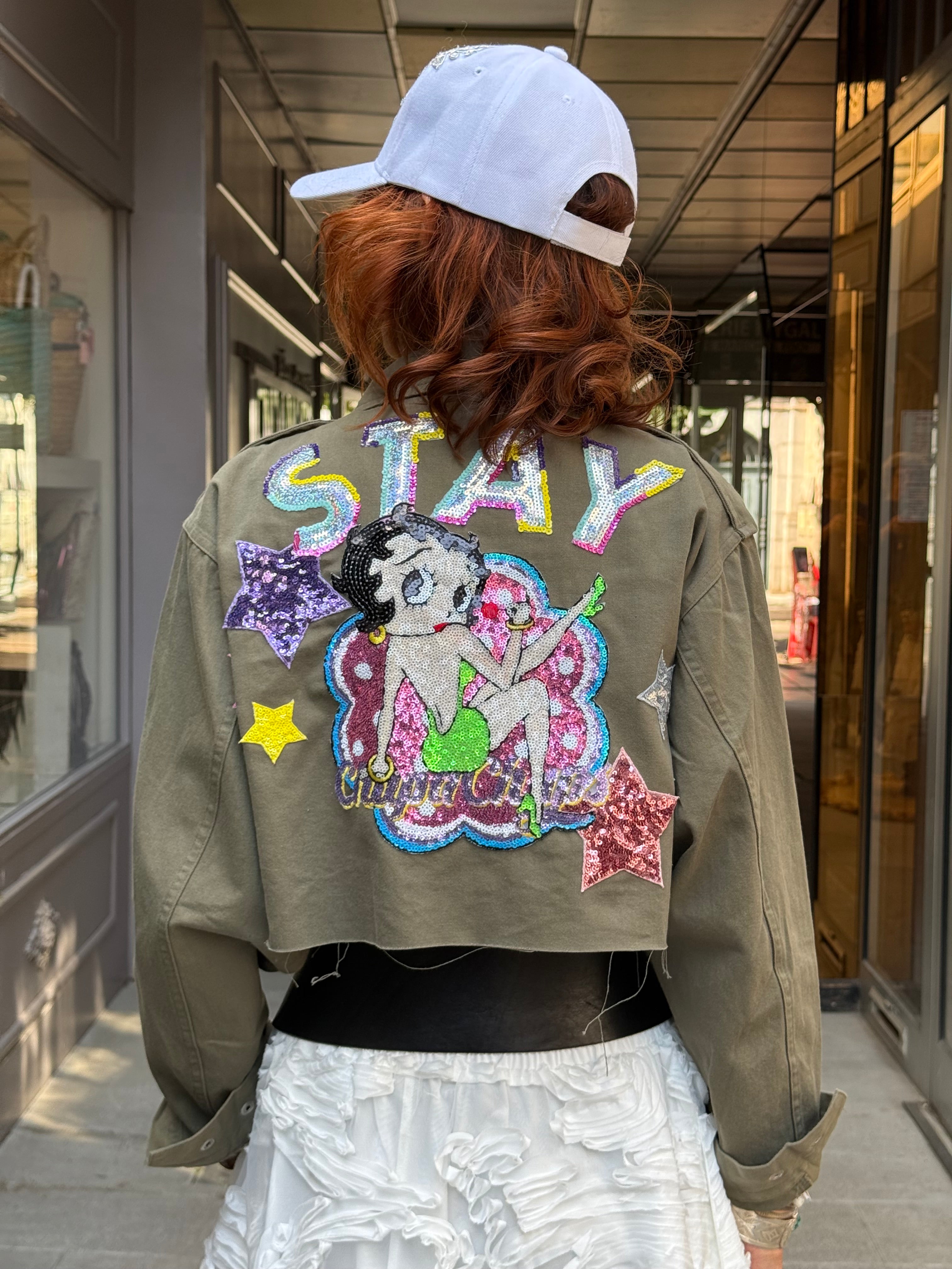 Veste militaire courte Poupée de Soie