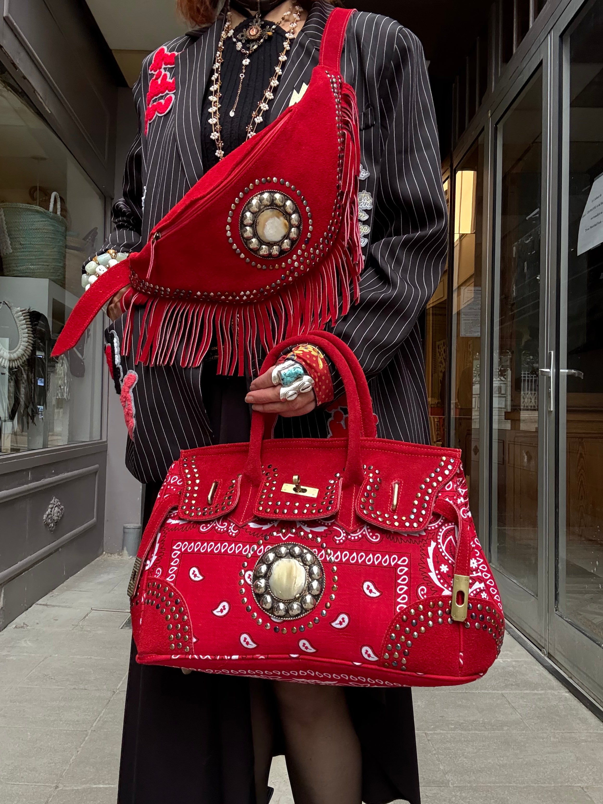 Mini Sac Kelly Bandana Flower Market