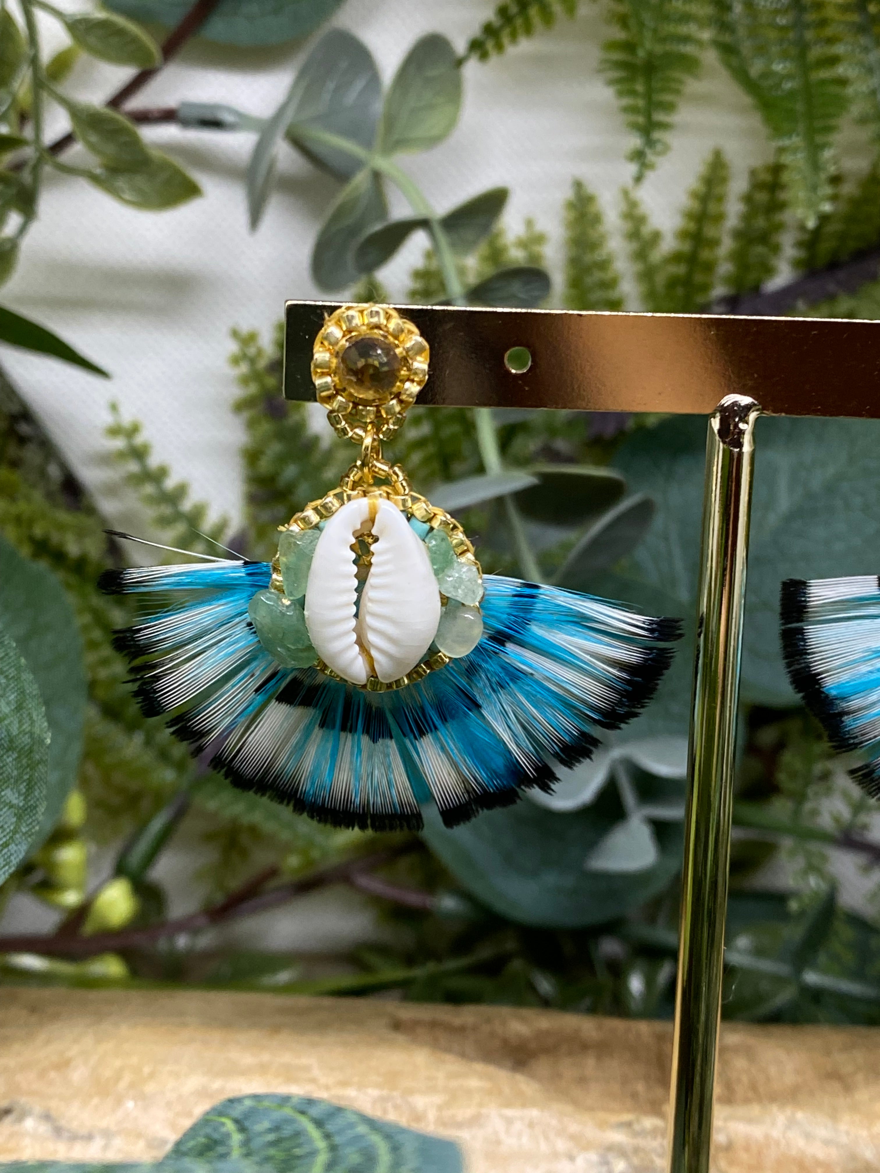 Boucles d’oreilles plumes Hypnochic